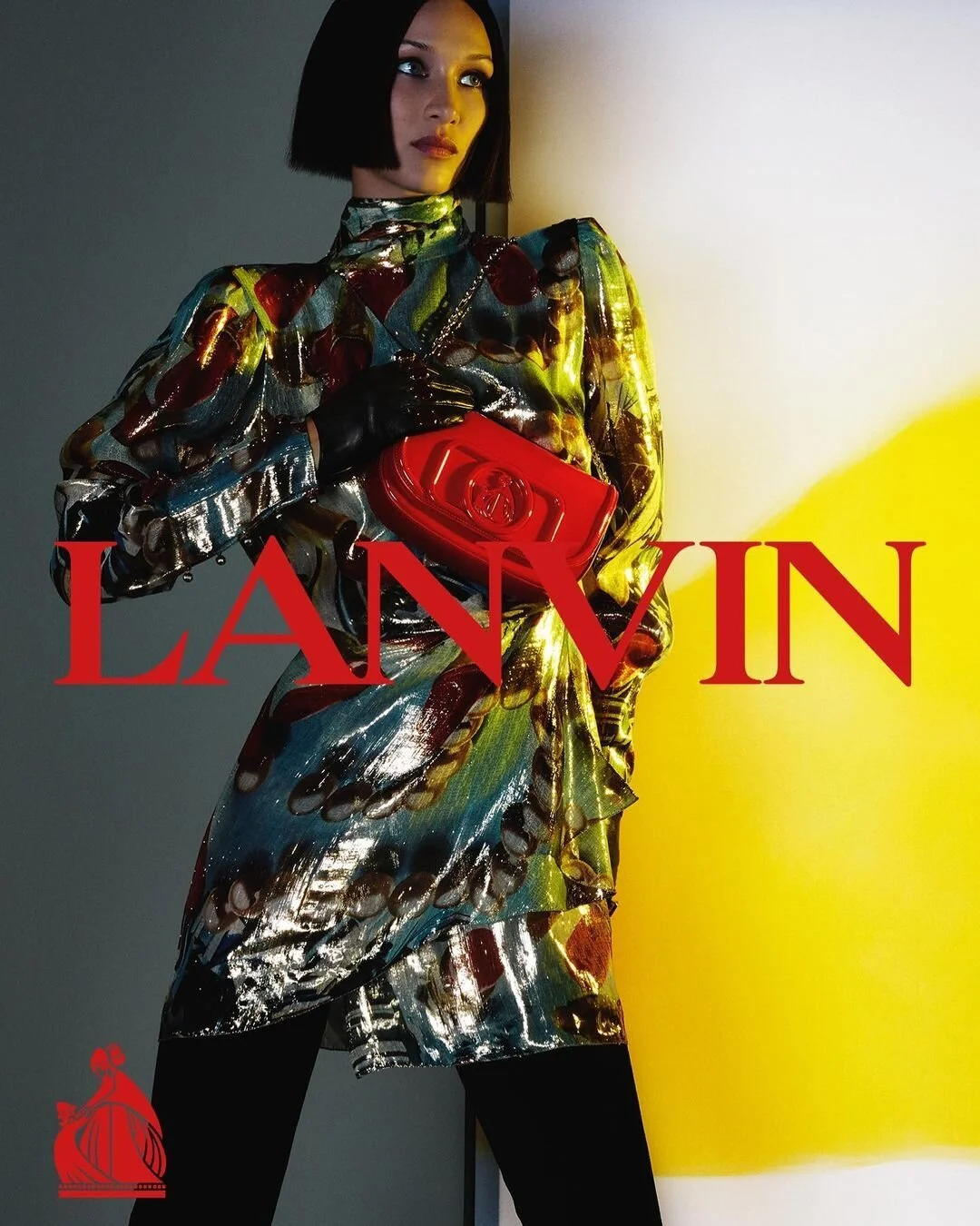 Bella Hadid, Luv Resval Front Lanvin Fall 2021 Campaign by Mert and Marcus