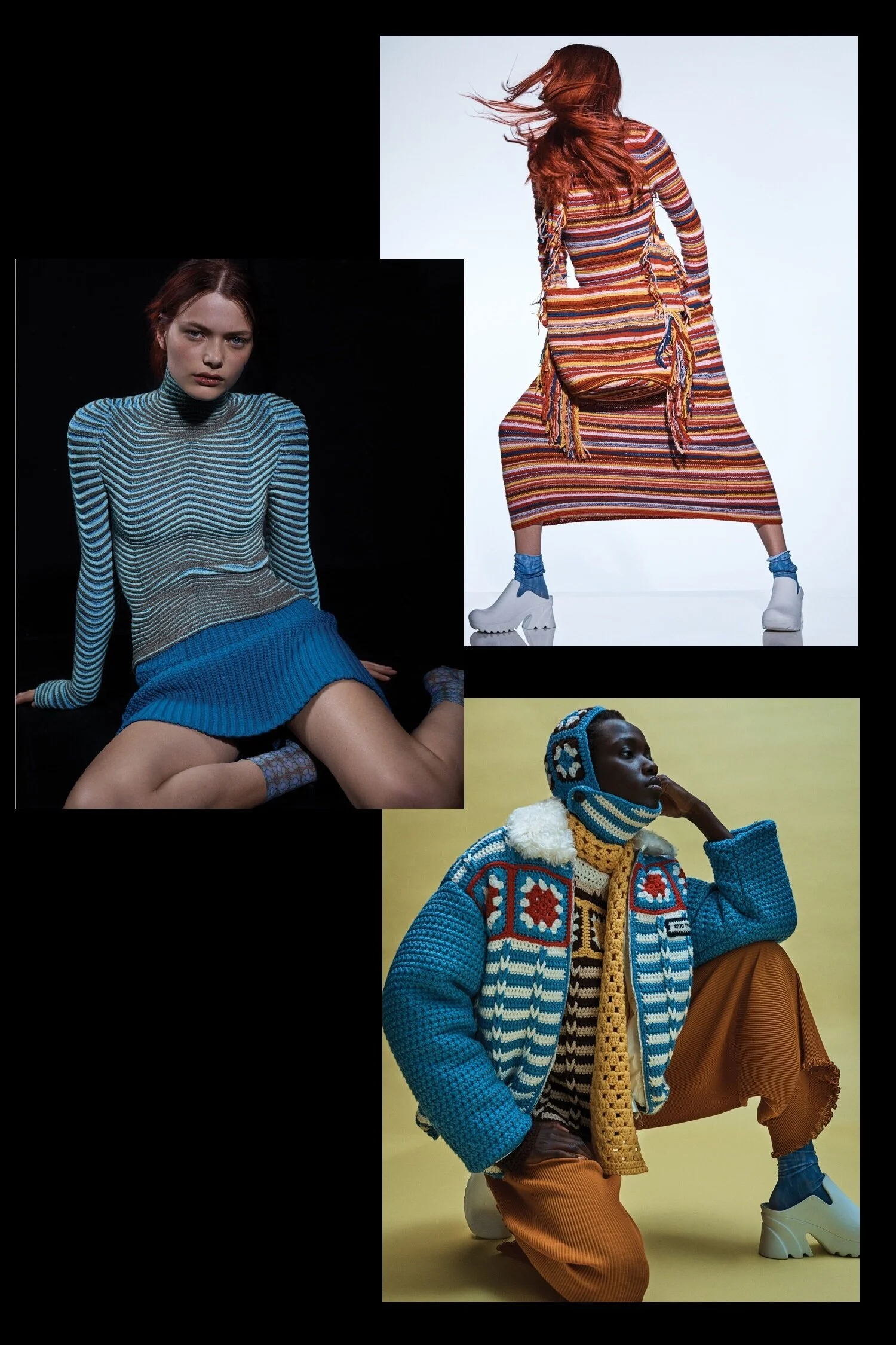 Josh Olins Eyes A Colorful, Modern Knit Mix for WSJ Magazine Fall 2021 Fashion