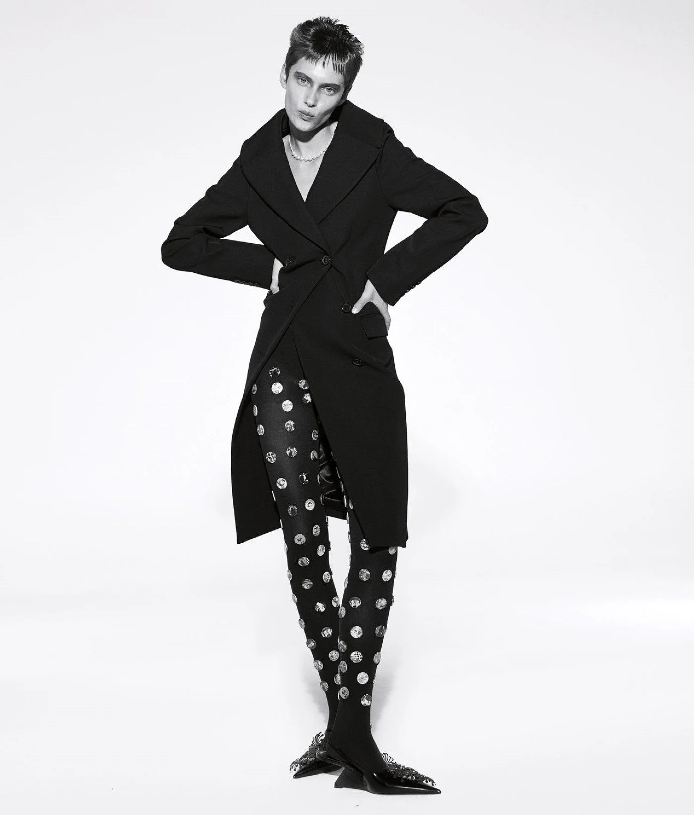 Greta Hofer in a Black Wardrobe for Smart Women Lensed by Josh Olins for WSJ Magazine