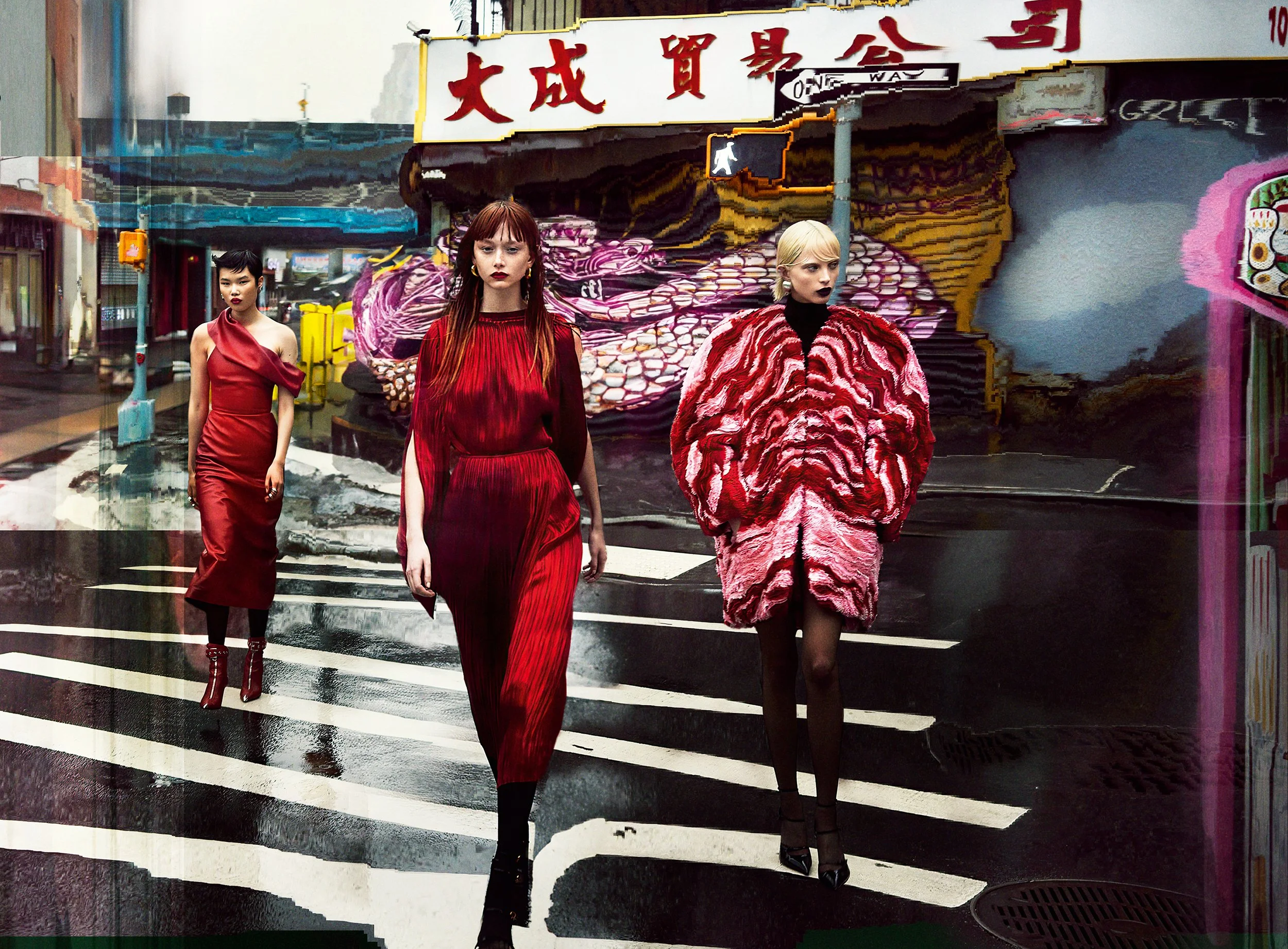 Rob Rusling Shoots 'Alley of the Dolls' Fashion Brilliance for V144 in Chinatown NYC