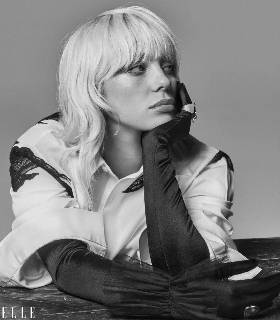 Billie Eilish Stays True to Her Own Self in ELLE US October 2021  by Alique