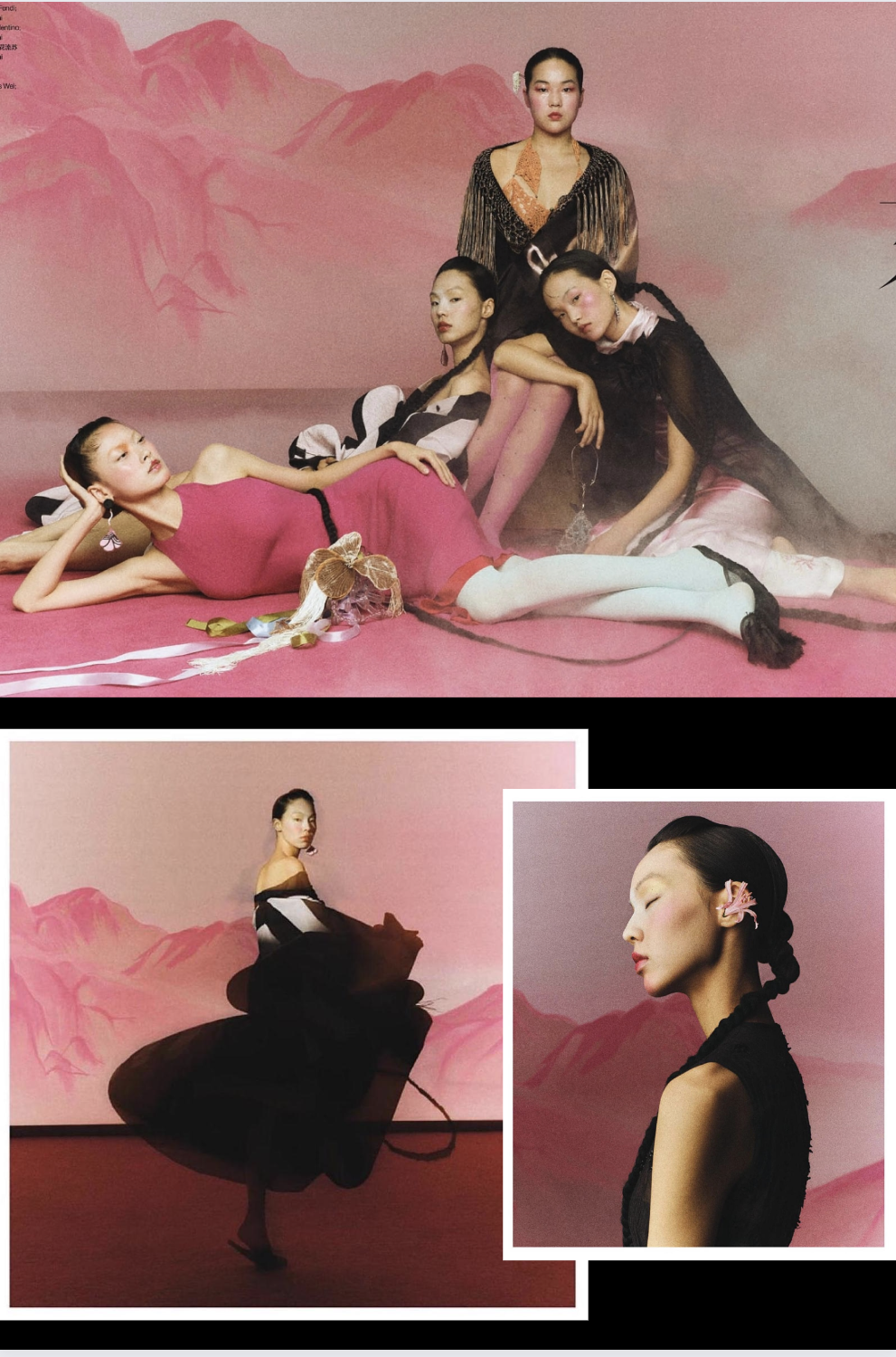 Modern Edge in 'Mythos' Poetic Style Lensed by Jin Jia Ji for Vogue China October 2023