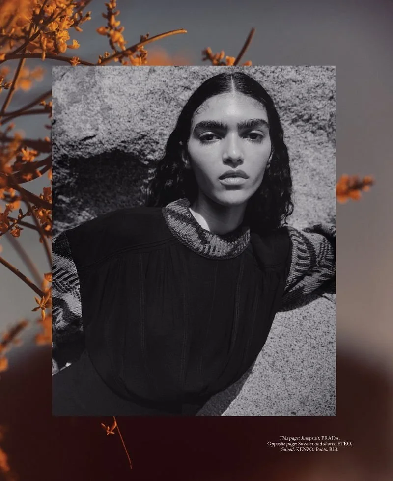 Anita Pozzo in Cozy Elegance Lensed by Dan Martensen for Harper's Bazaar US