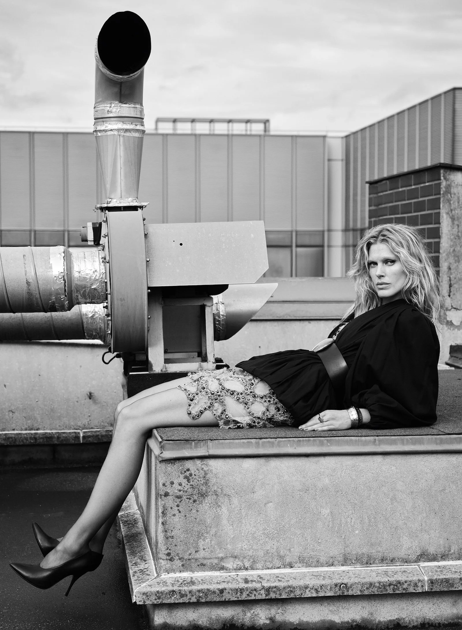 Iselin Steiro in 'Rain Check' by Nathaniel Goldberg for V Magazine 144