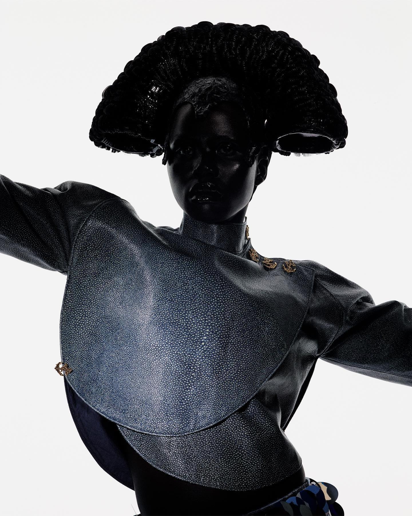  Naomi Apajok in Balenciaga for  Numéro  241 Lensed by Louis Vuitton. 