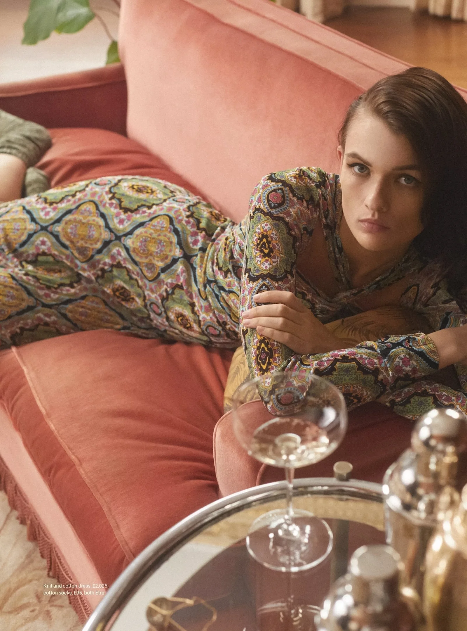 Lara Mullen Solves 'Champagne Problems' Style for Harper's Bazaar UK December 2023-January 2024