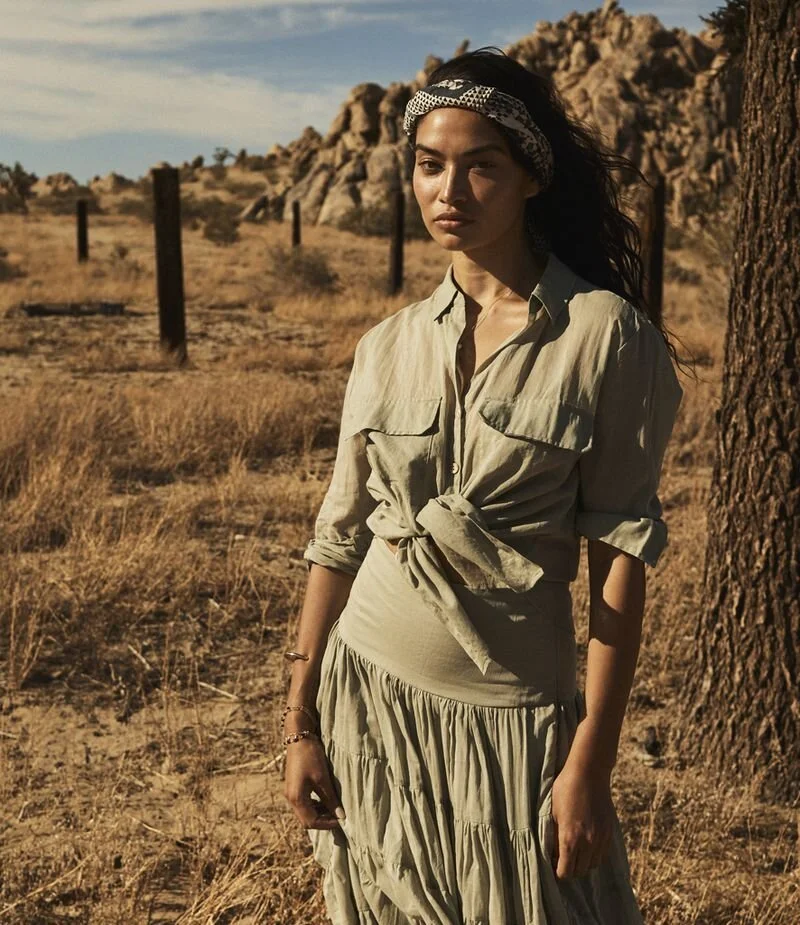 Shanina Shaik Wears Earth Goddess Style for Anthropologie Late Summer 2021