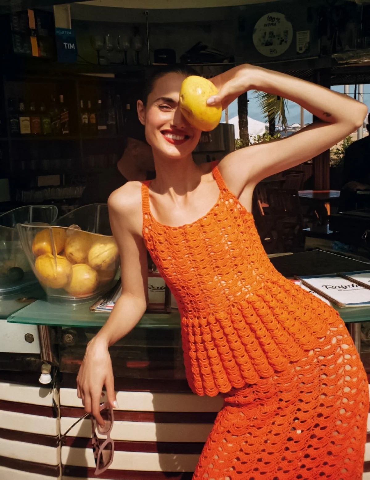 Blanca Padilla in Carolina Herrera Lensed by Vladimir Marti for Harper’s Bazaar España