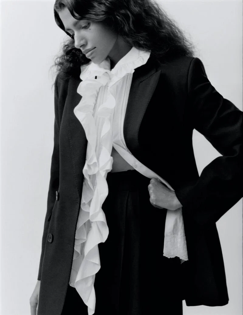 Ina Lekiewicz Flashes Pooja Mor in Sheer Femininity for Vogue Turkey March 2021