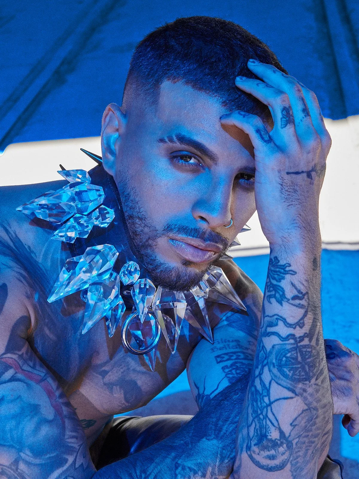 Reggaeton Star Rauw Alehandro by Ruven Afanador for Rolling Stone February 2022