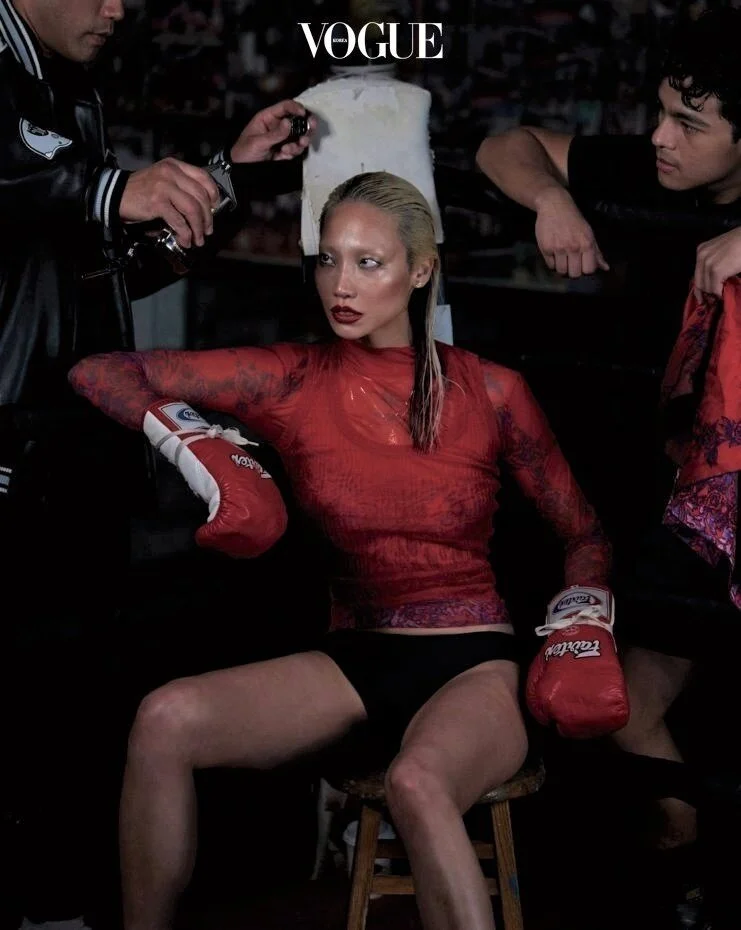 Soo Joo Park's Boxing Discipline by David Alexander Flinn for Vogue Korea June 2021