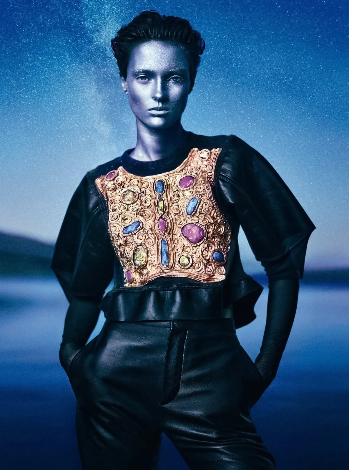 Tanya Churbanova Travels Astral in Numéro France 243 by Txema Yeste