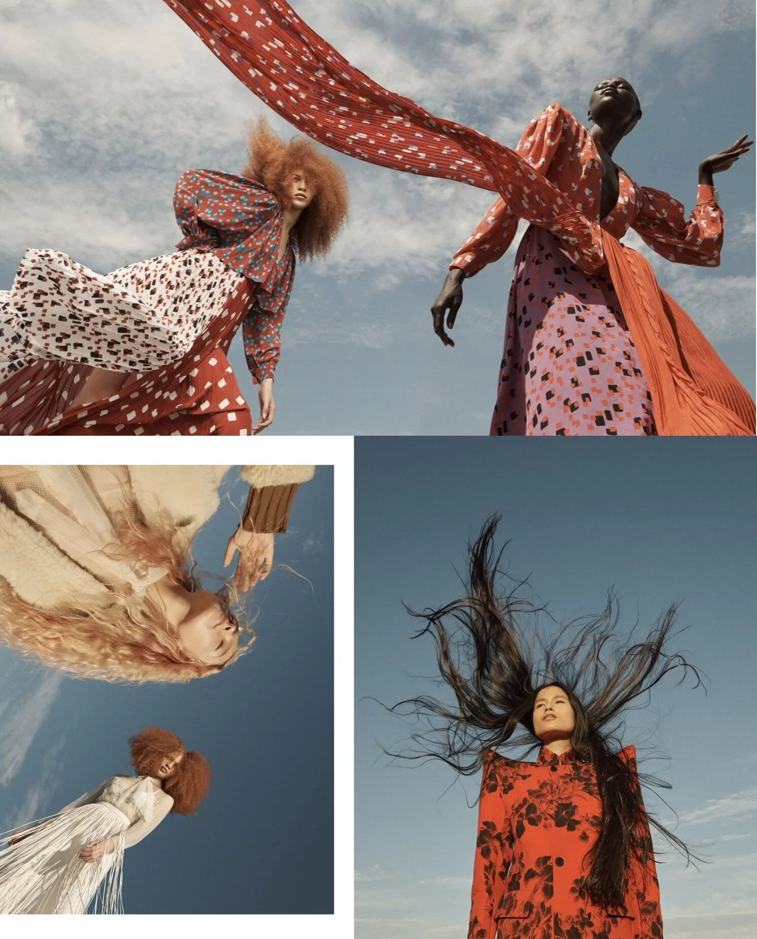 Irina, Grace & Co by Paola Kudacki in 'Wind of Change' for Vogue Russia