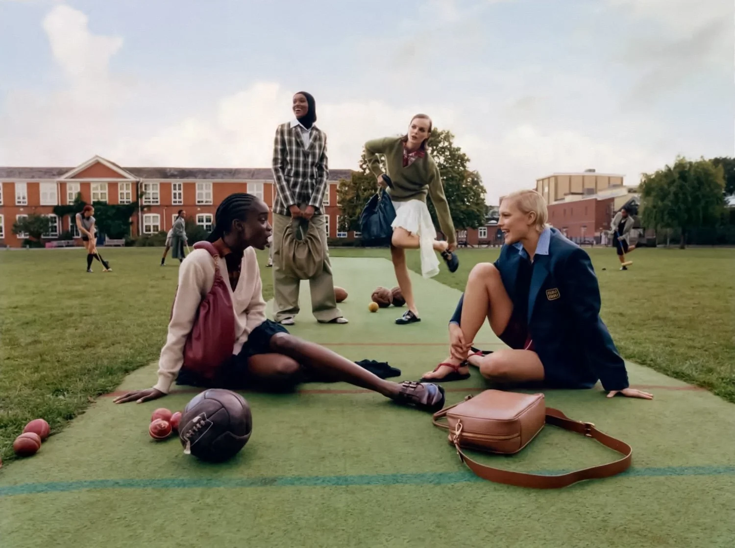 'Most Likely To' Sporty Style for British Vogue January 2024 Lensed by Samuel Bradley