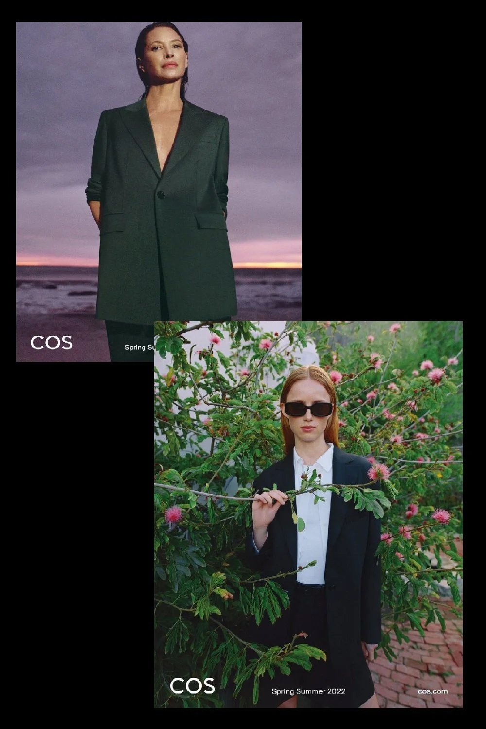 Christy Turlington, Rianne Van Rompaey for COS SS 2022 Lensed by Tim Elkaim
