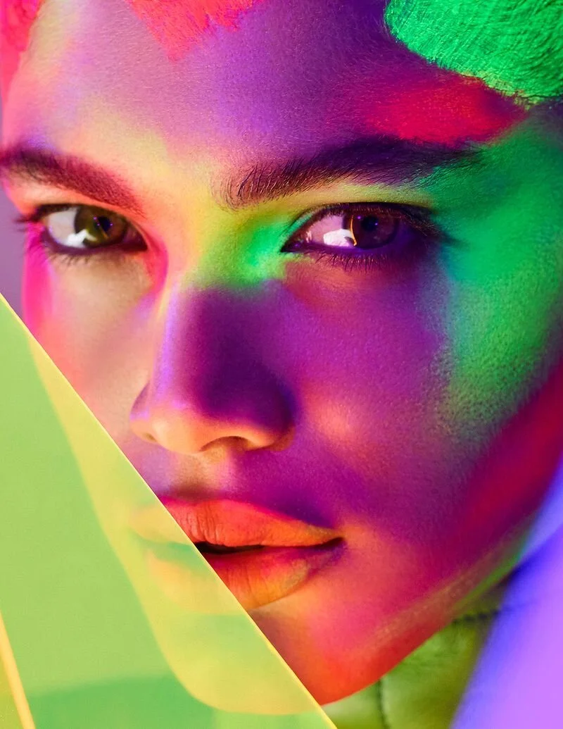 Valentina Sampaio Goes High Voltage in Beauty Looks for Vogue Taiwan January 2020