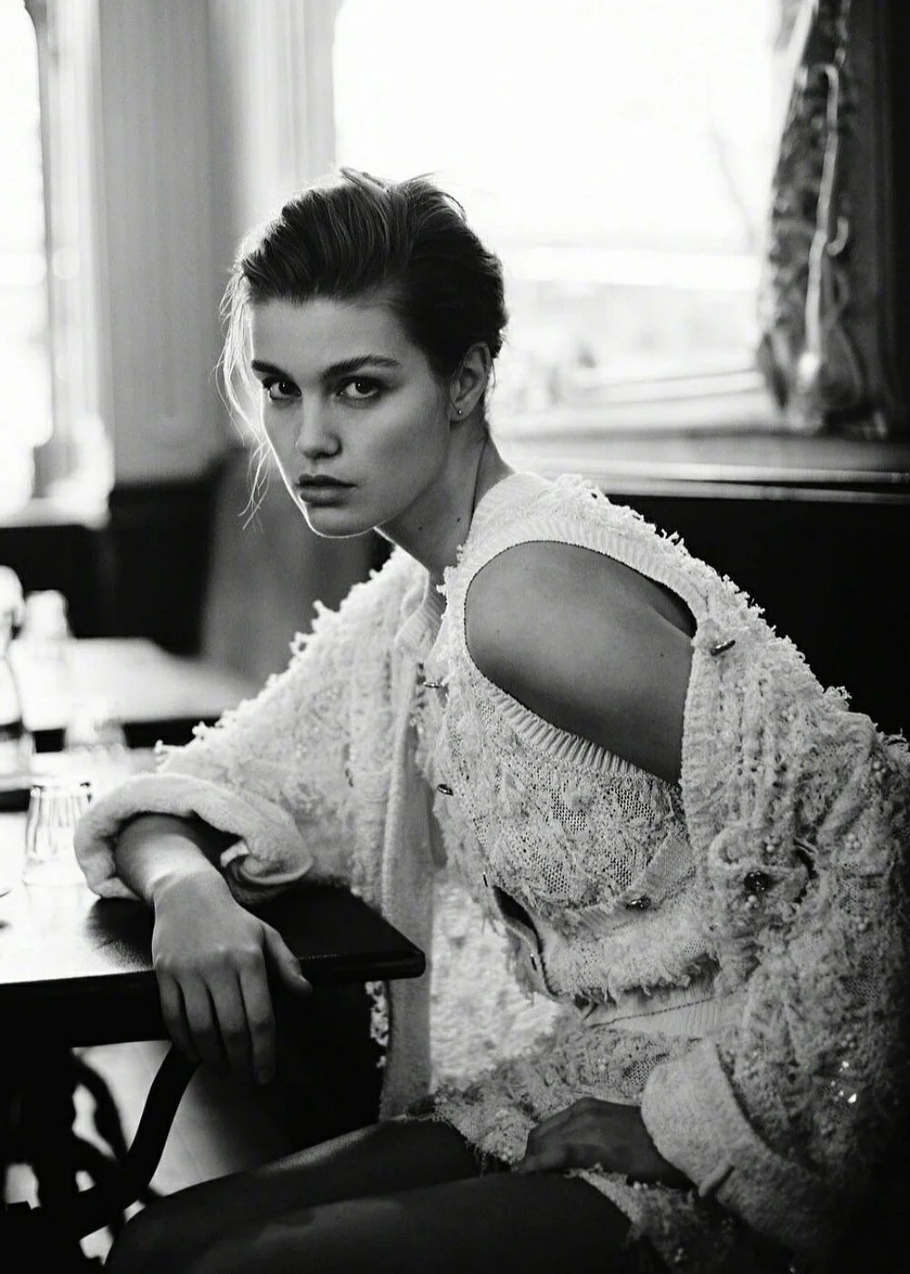 Luna Bijl Wears French Cafe Style by Boo George for Numéro France #221