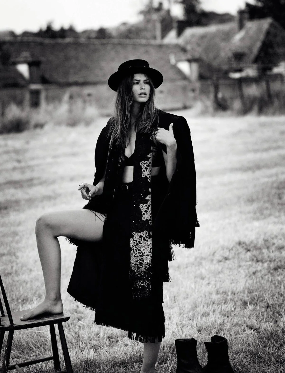 Birgit Kos in 'Chatelaine' by Boo George for Numéro #217 October 2020