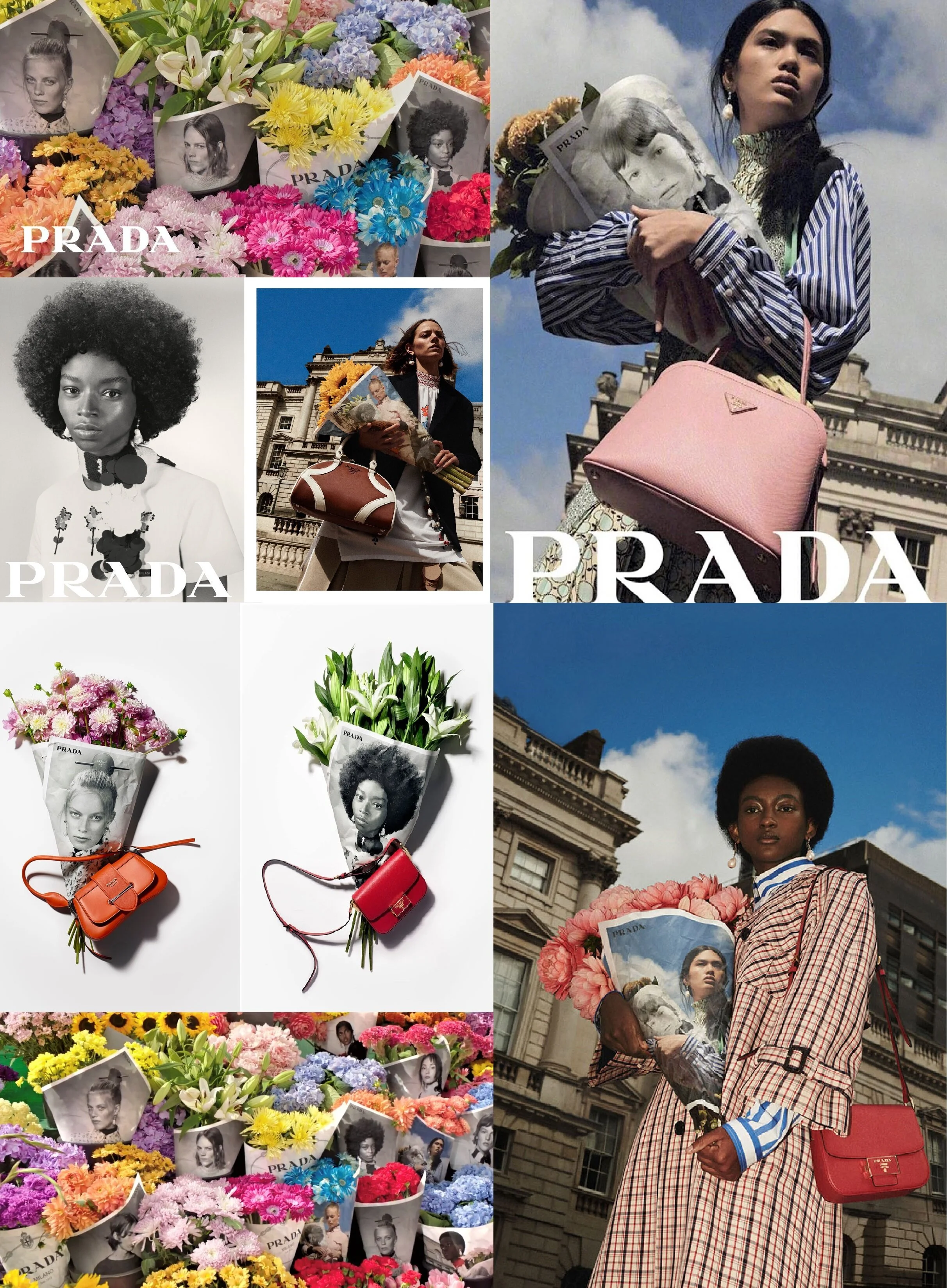 Prada 2020 Resort Ads, 'Seditious Simplicity' Flower Power