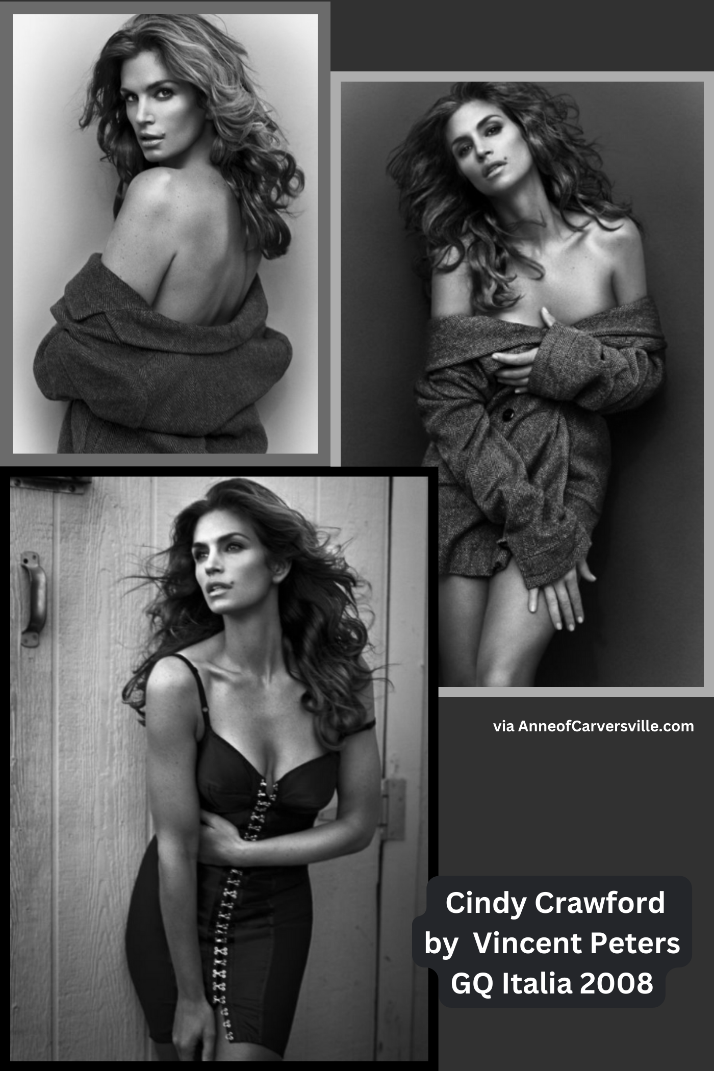 Cindy Crawford Smolders in Vincent Peters Images for GQ Italia 2008