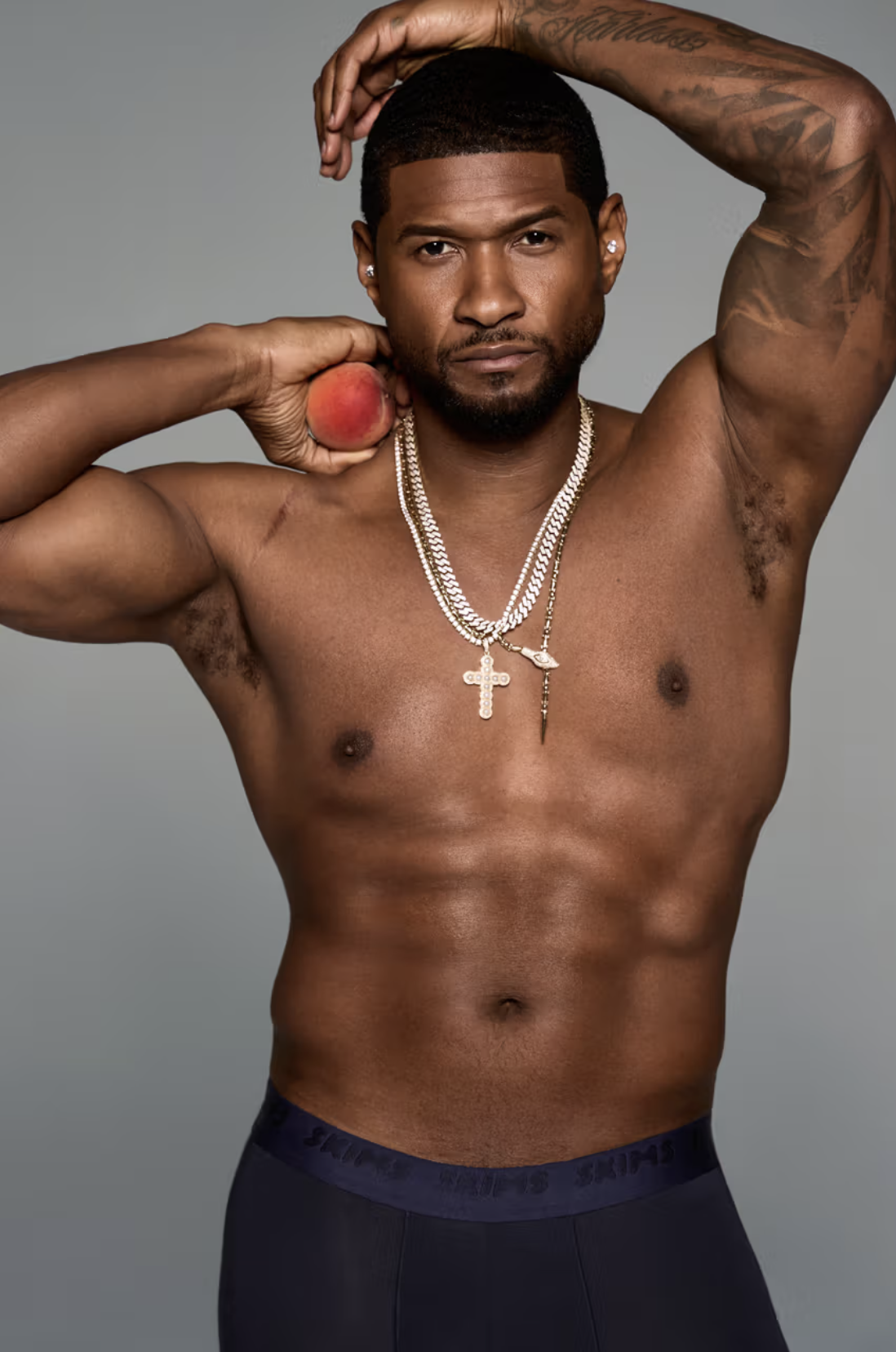 Usher's V-Day 2024 SKIMS Mens Campaign Hits on New NBA Alliance