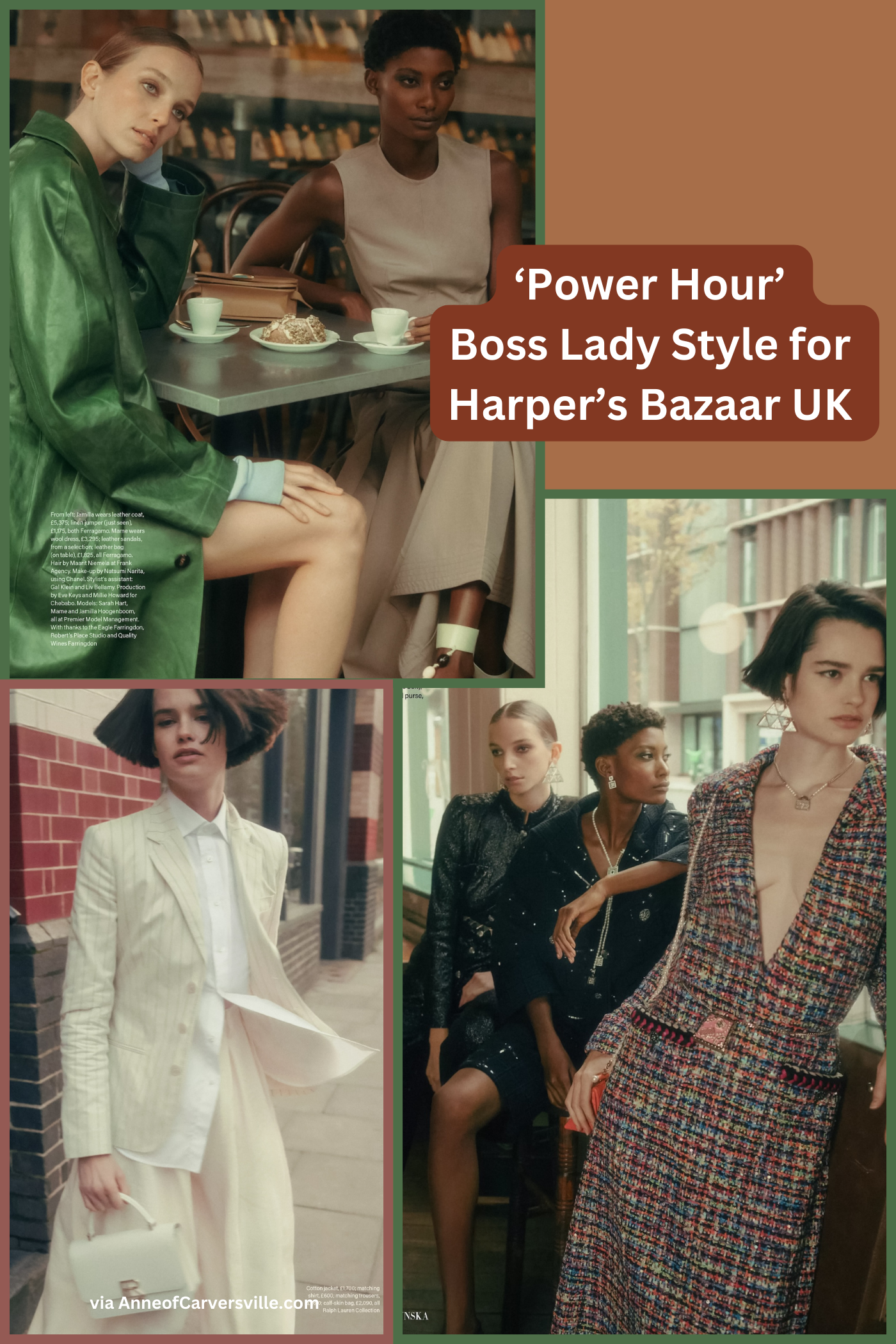 Harper's Bazaar UK 'Power Hour' Boss Lady Style Lensed by Agata Pospieszynska