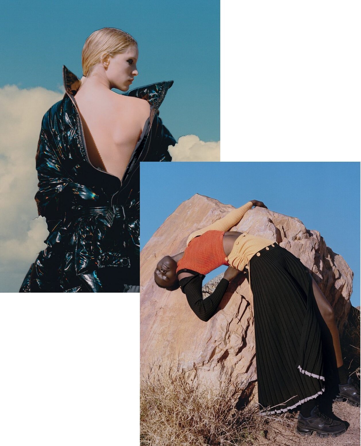 Abby Champion, Adual Akrol in Nature's Majesty for Vogue Ukraine January 2020