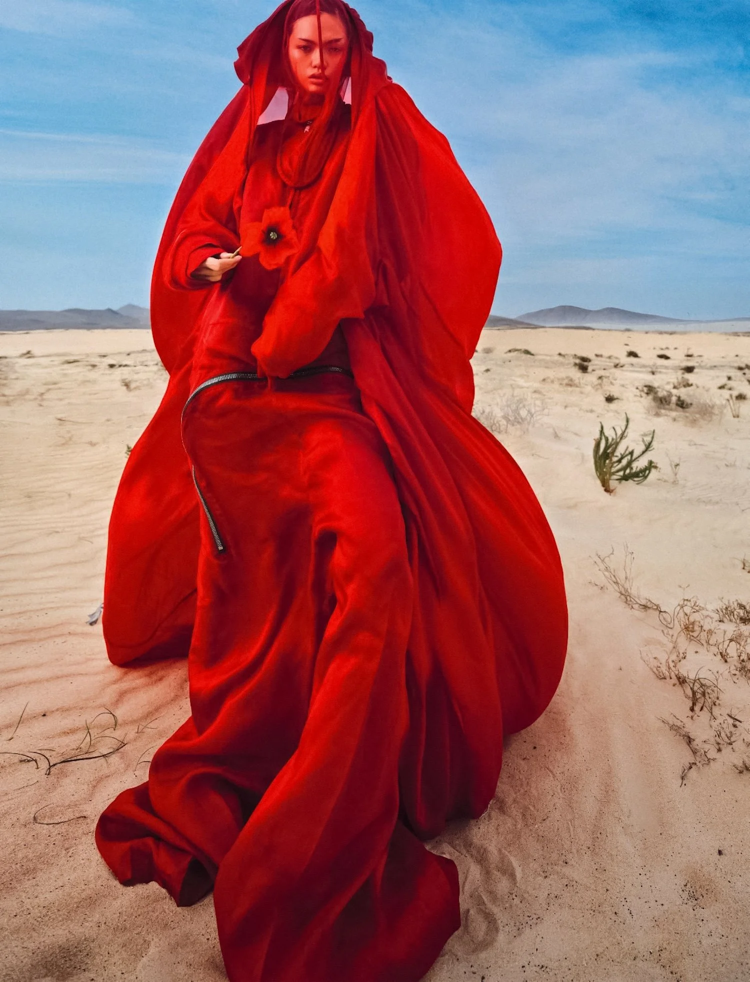 Qun Ye in 'Fuertentura' by Txema Yeste for Numéro 245 March 2024