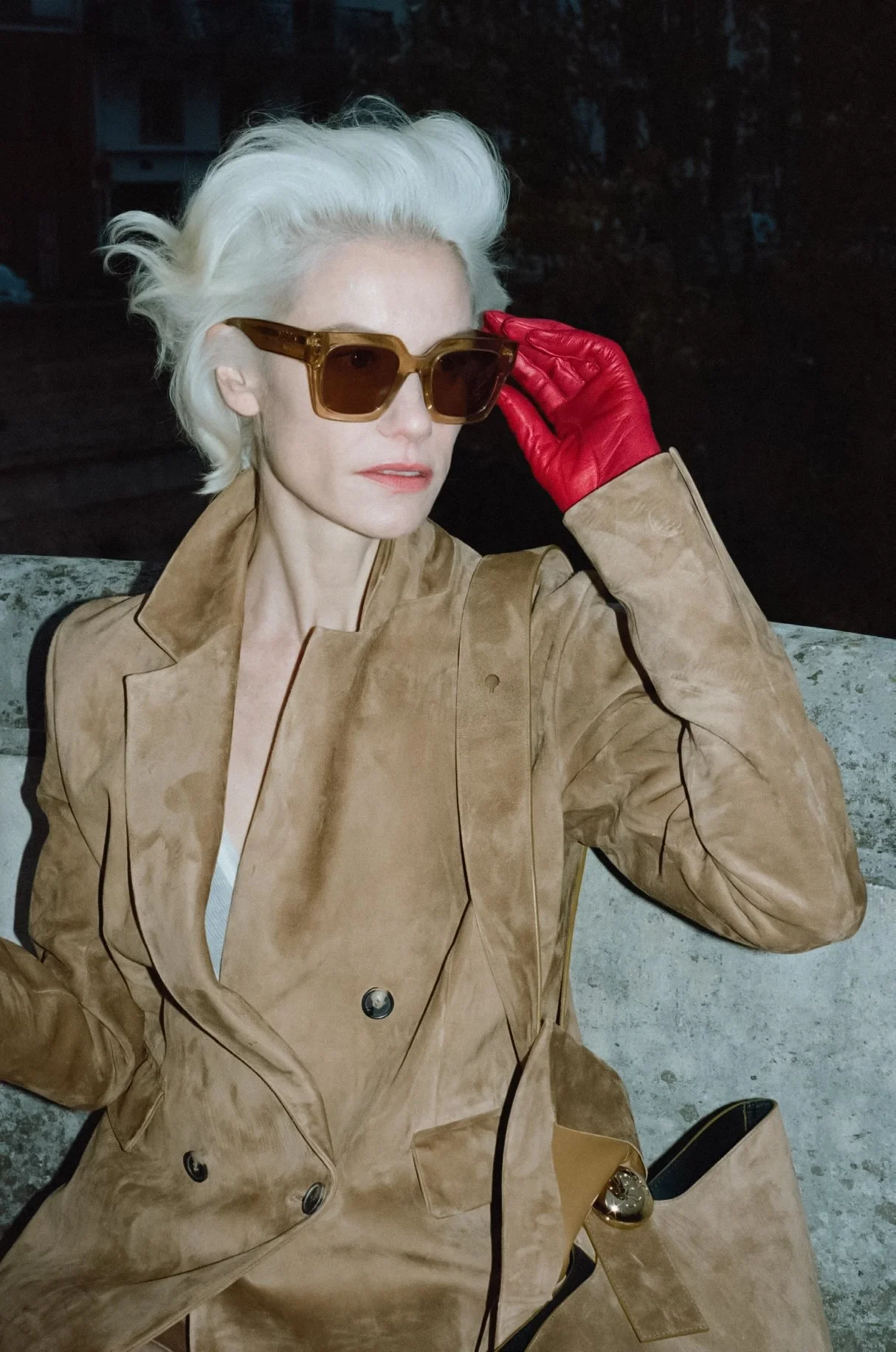 Delfine Bafort As a Steely Femme in Paris Gloom for Numéro 245 March 2024