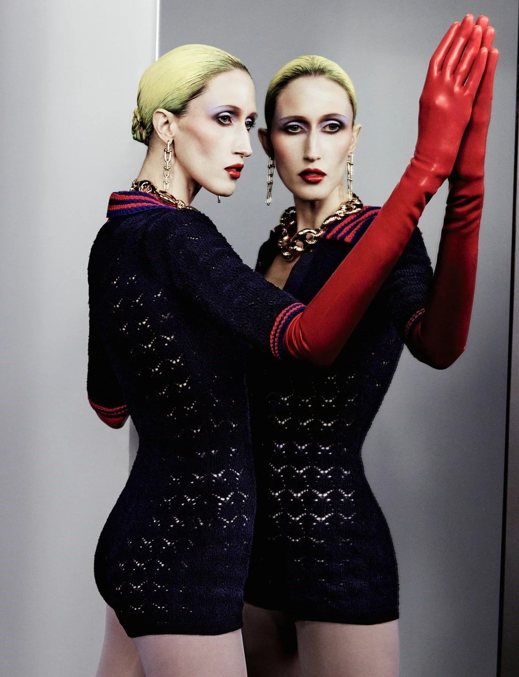 Anna Cleveland's Beautiful Elegance by Carlijn Jacobs for AnOther Magazine SS2024 