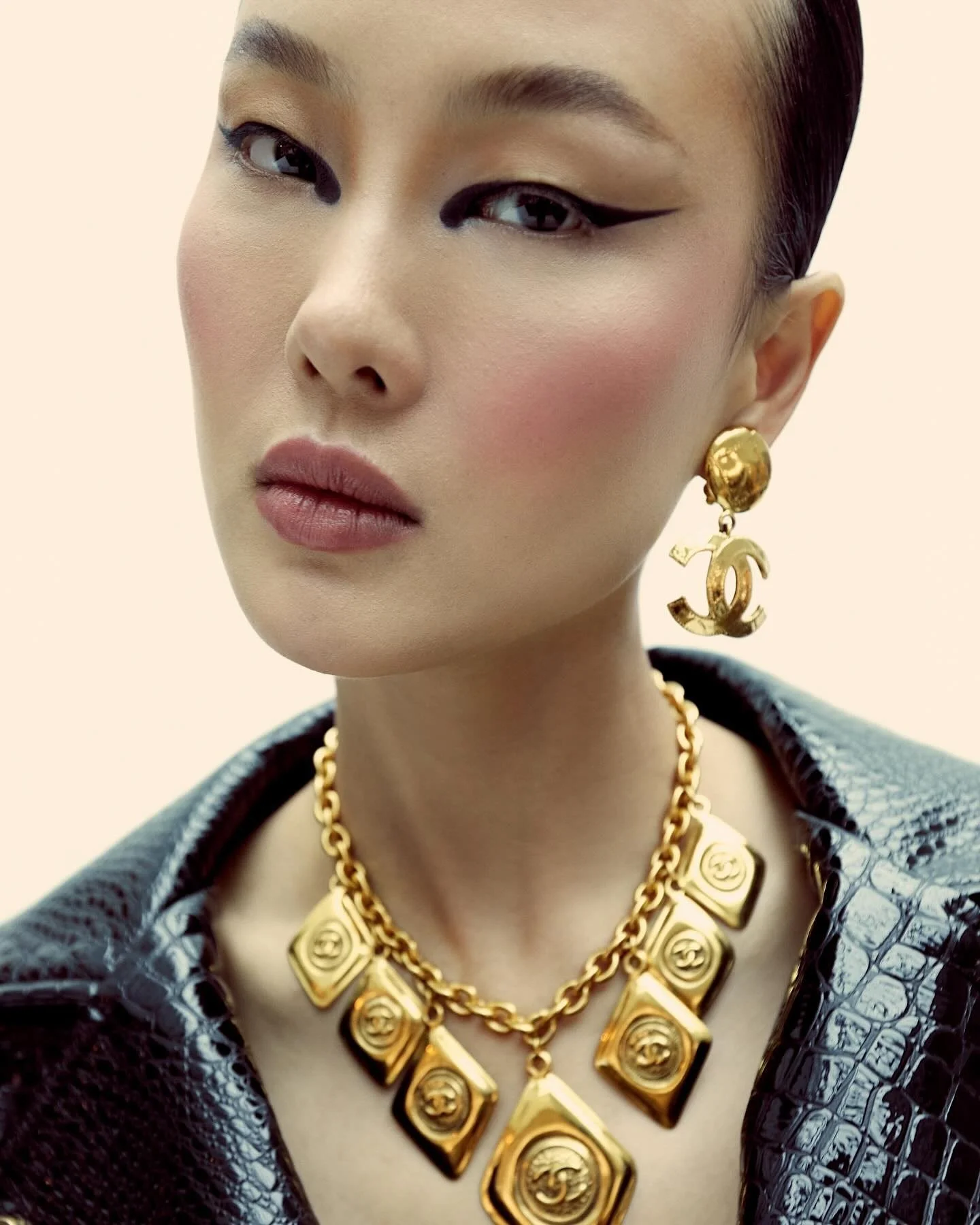 Gia Tang in 'Strike Gold' Modern Riches by Carla Guler for Vogue Philippines February 2024