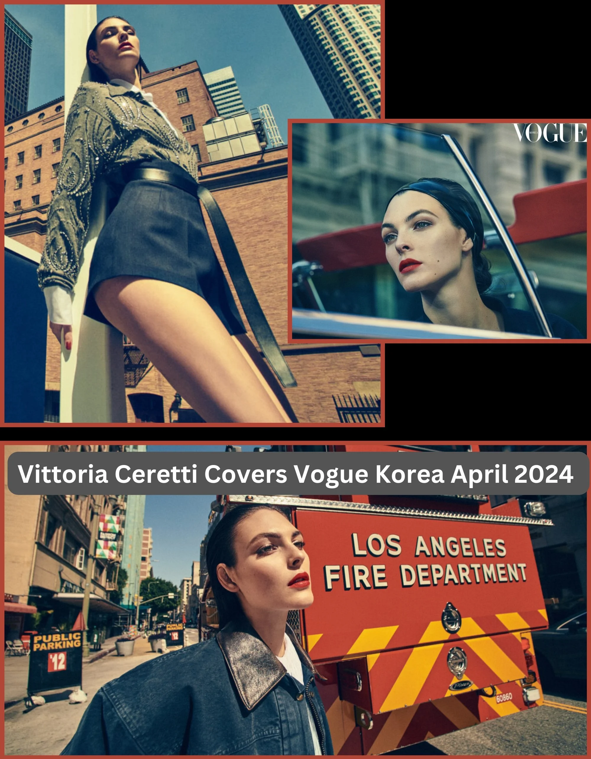 Vittoria Ceretti Covers Vogue Korea April 2024, as Luigi & Iango Take us on a Joy Ride