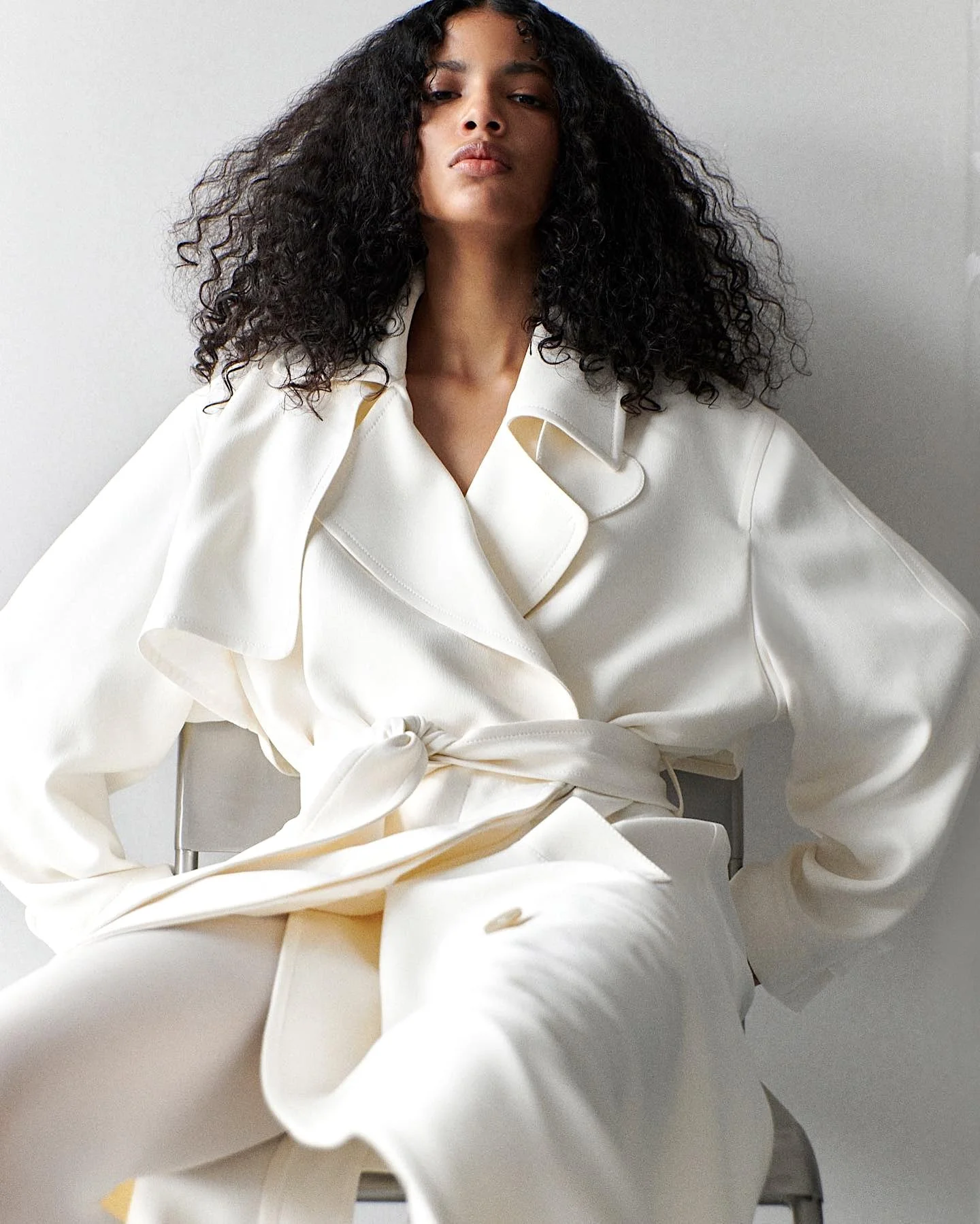 Honey Ordonez in 'April Showers' Coats Lensed by Theresa Marx for Wallpaper Magazine
