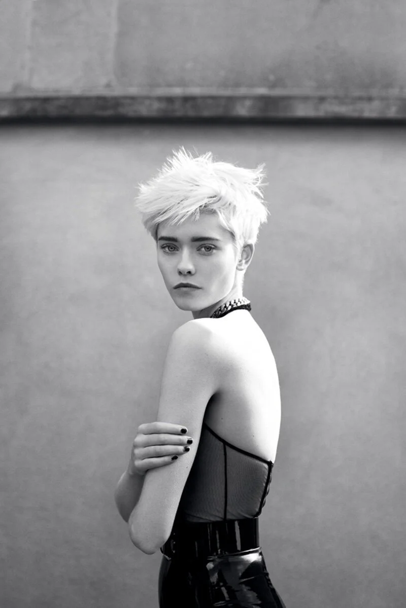 Maike Inga by Dominique Issermann in Saint Laurent for Numero #219