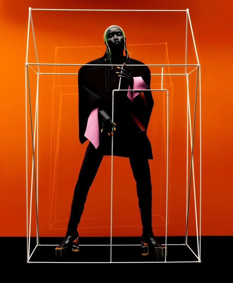 Anok Yai In Creative, Protective Layers for T: The New York Times Style Magazine