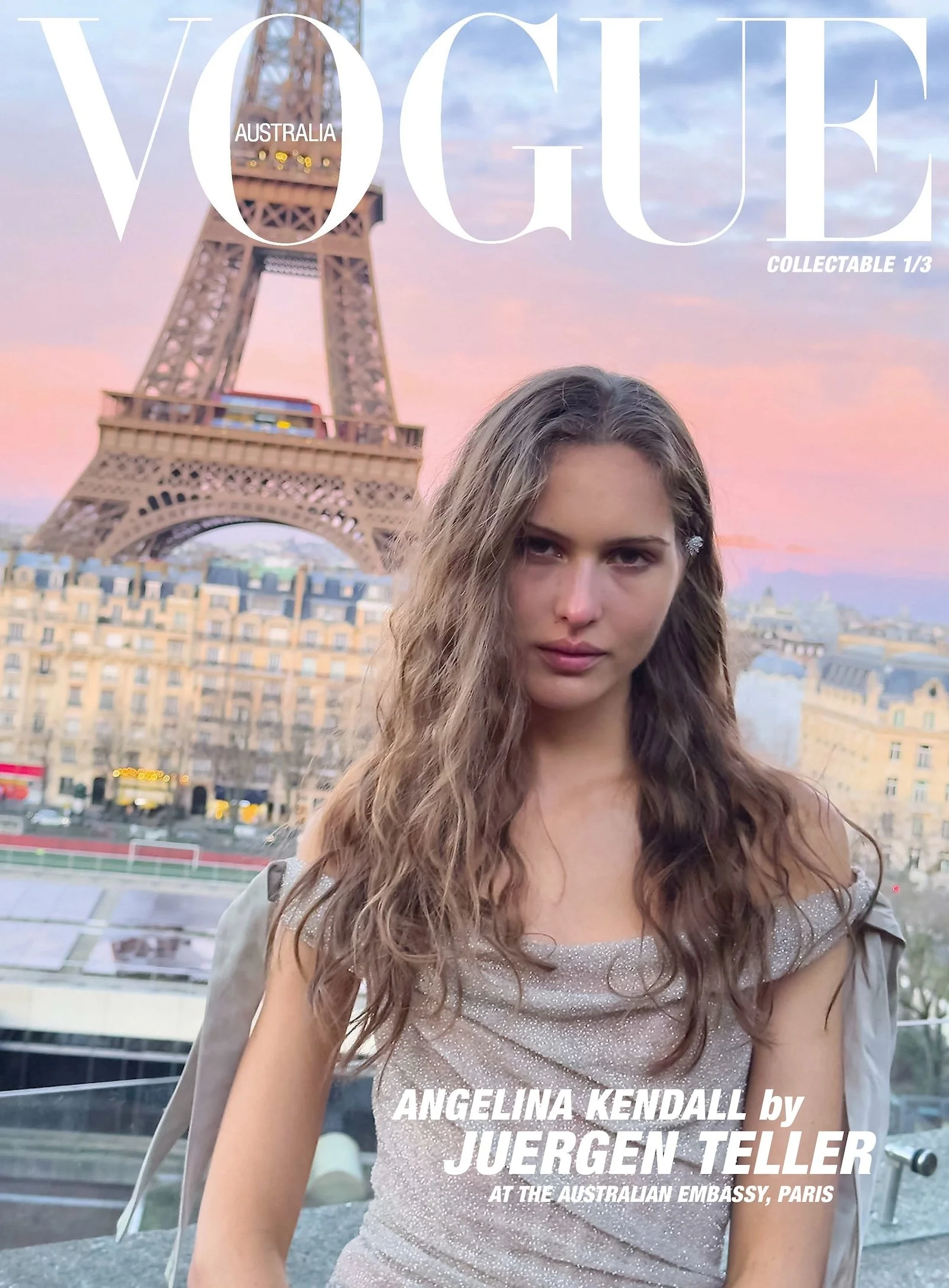 Angelina Kendall in Paris by Juergen Teller for Vogue Australia April 2024 