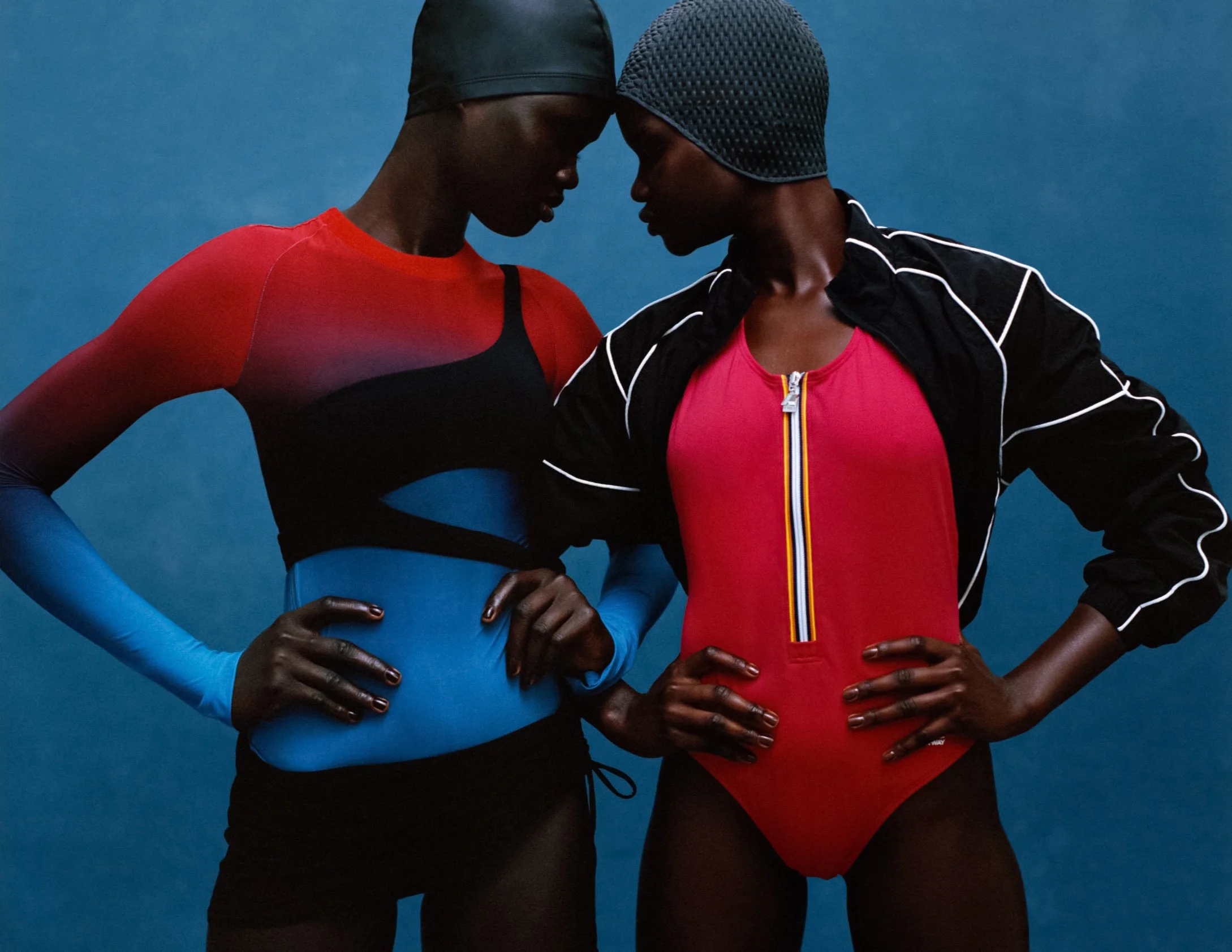 Akon Changkou + Nyakong Chan by Nadine Ijewere for Vogue France June-July-2024
