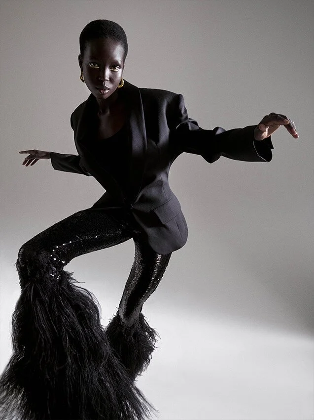 Ajok Madel in Spring Couture Lensed by Julien Vallon for Vogue Hong Kong March 2021