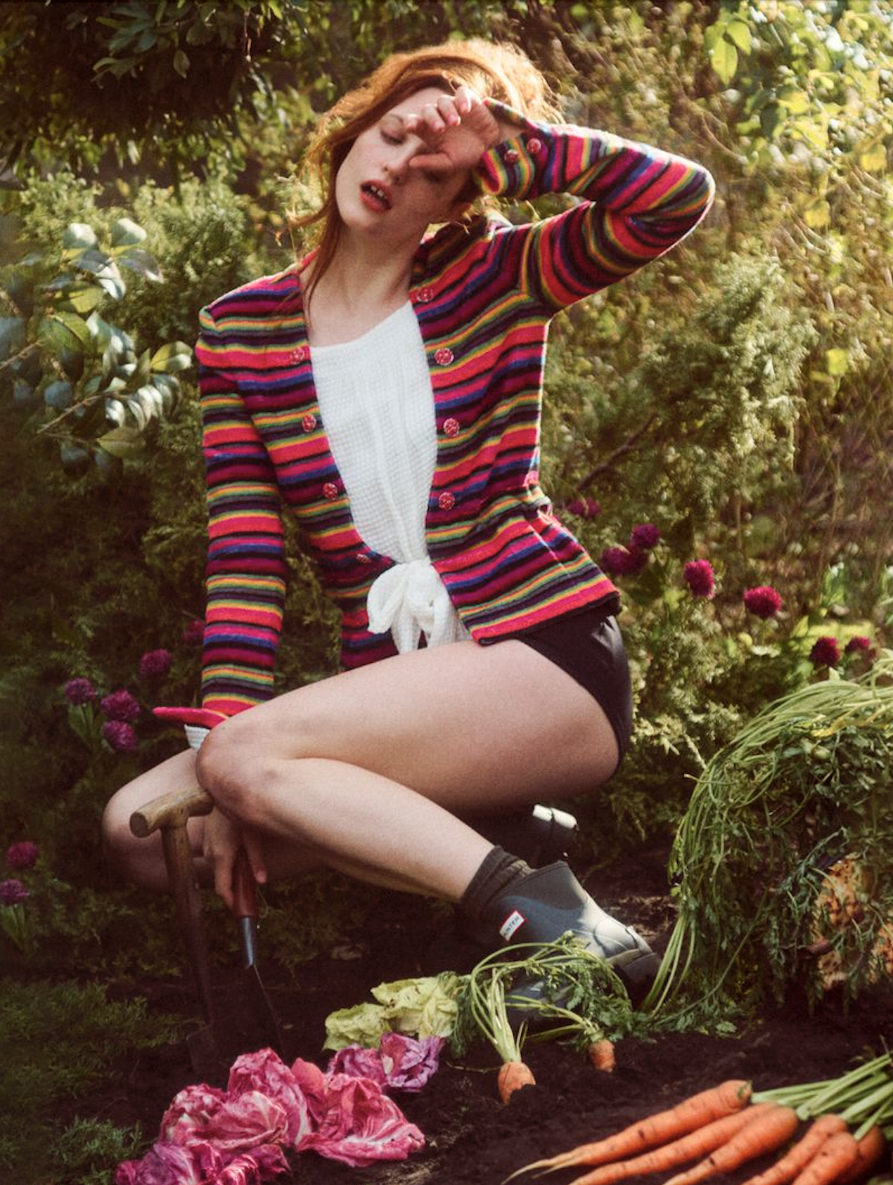 Julia Banas in 'Earthly'Delights' by Stef Galea for ELLE UK April 2024