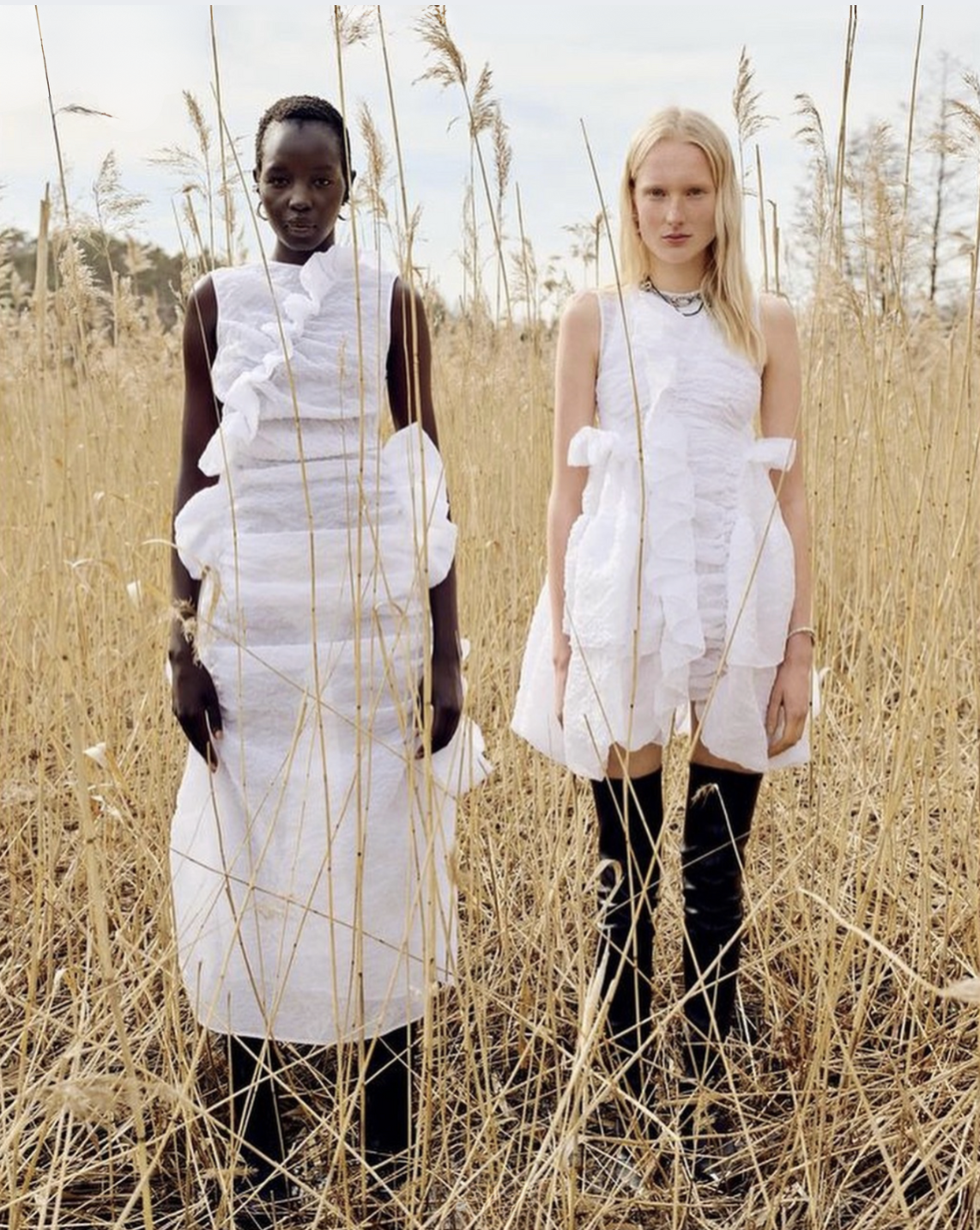 Sigrid Hagen and Akuol Deng Atem Bask in Scandi Sun Lensed by Hasse Nielsen