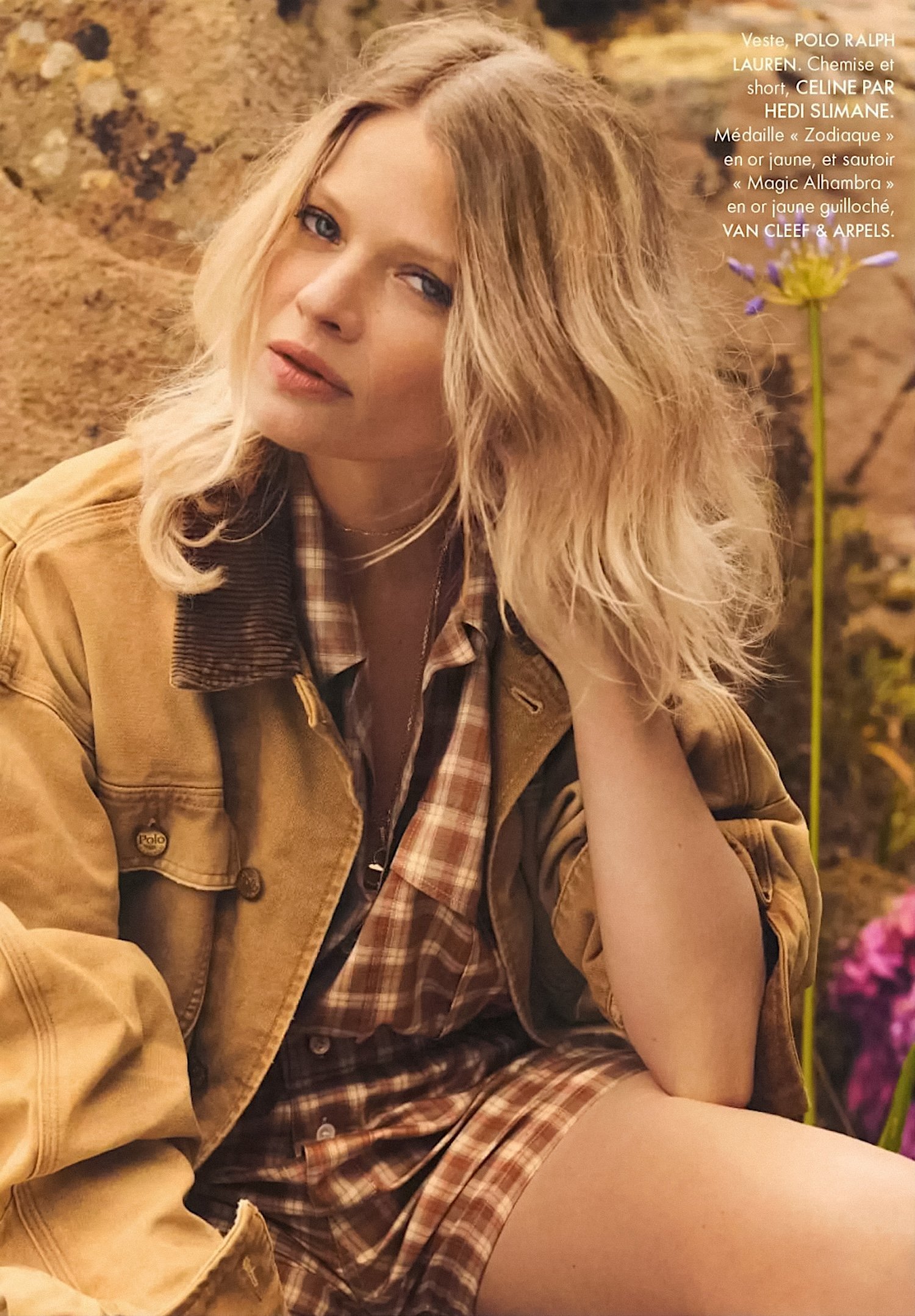 Late Summer Casual Style for Melanie Thierry in ELLE France August, 2024 by Jonas Bresnan