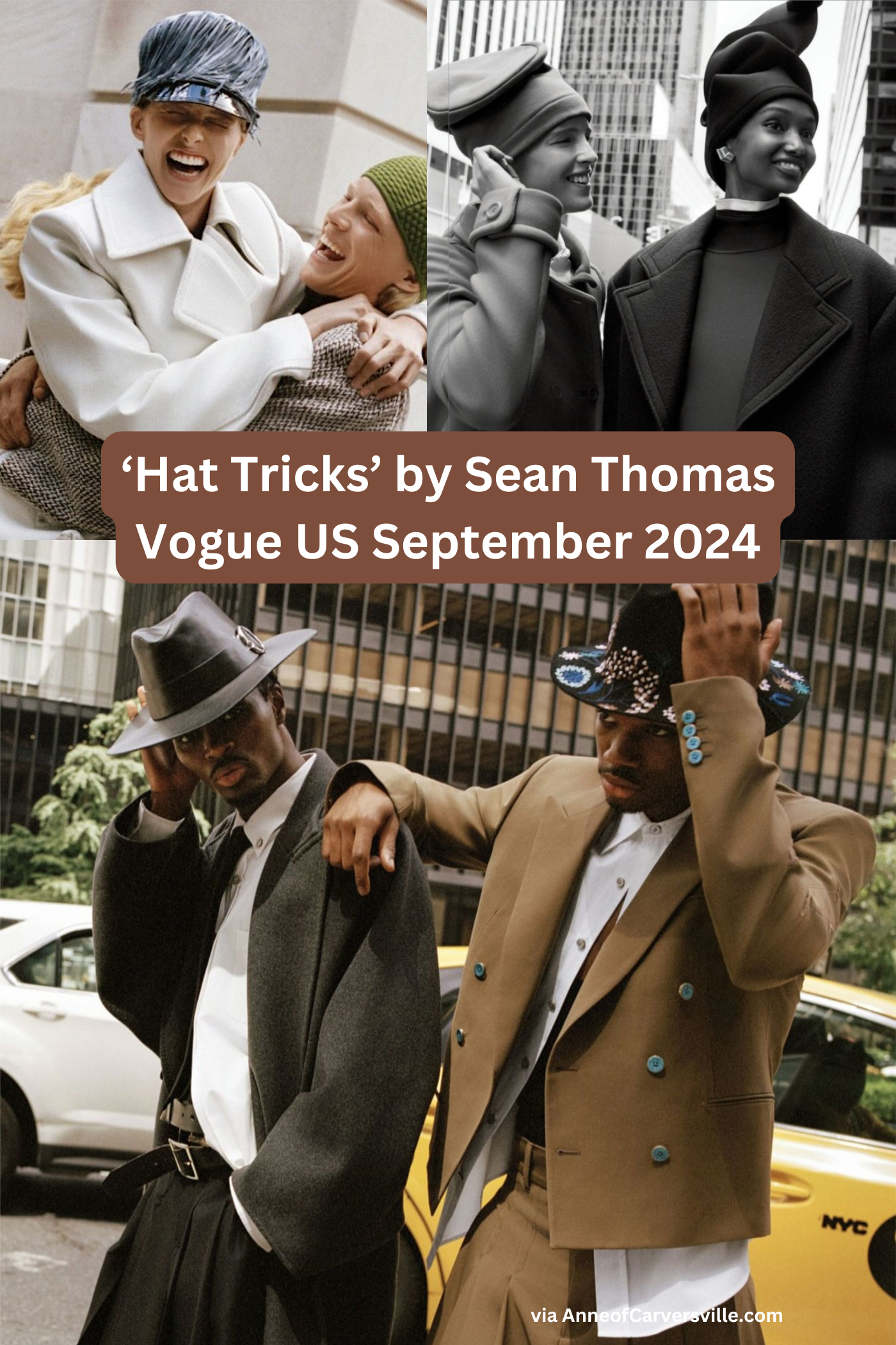 Sean Thomas Captures Vogue US 'Hat Tricks' Must-Have Fall 2024 Style Accessory