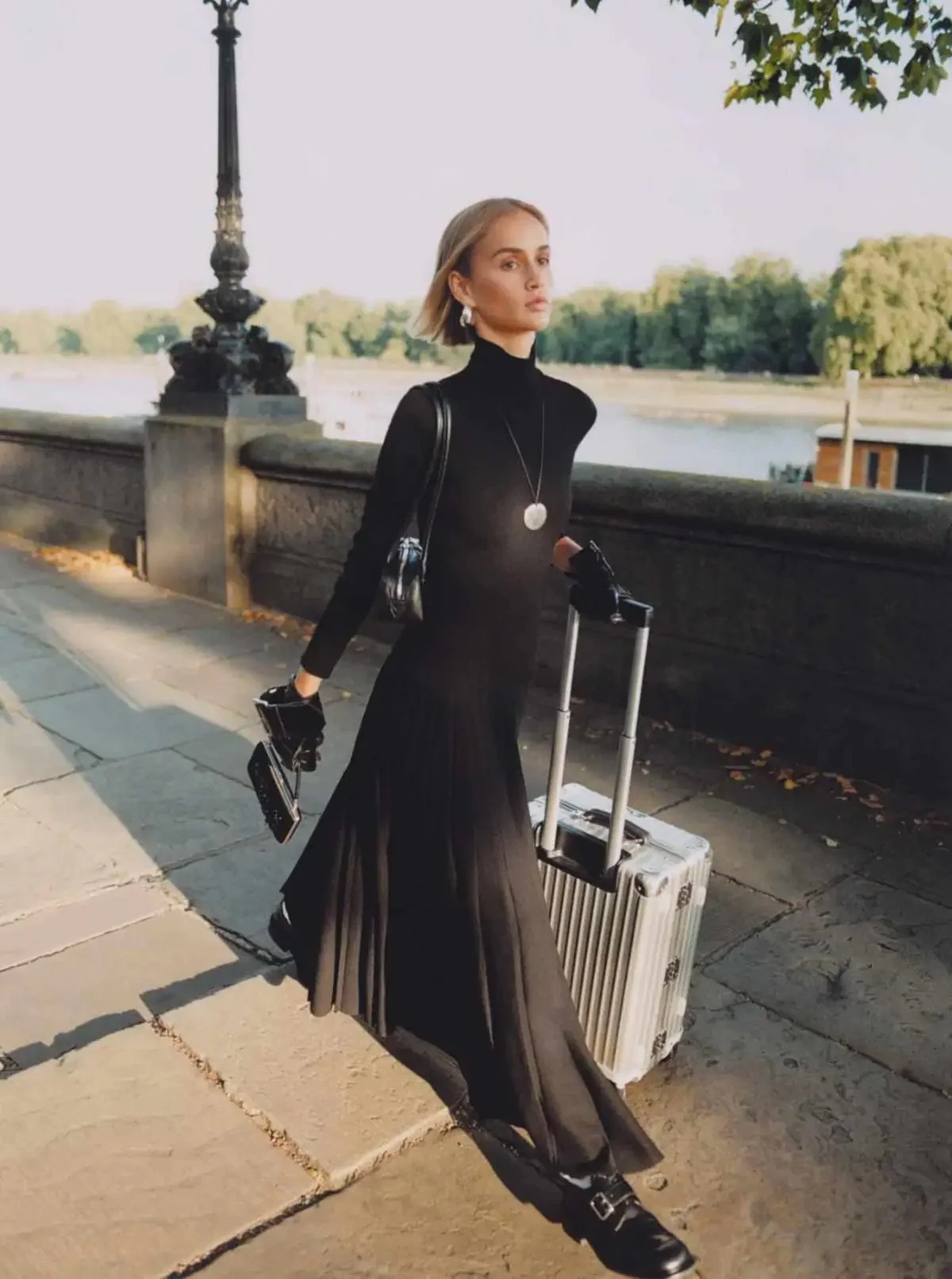 Quinn Mora in 'Places to Be' by Ina Levy for The Sunday Times Style September 22, 2024