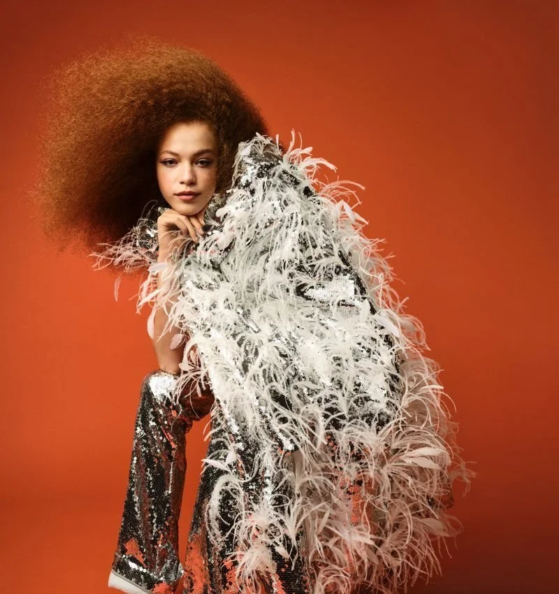 Tianna St. Louis Strikes Dramatic Poses Lensed by Johan Sandberg in Vogue Greece