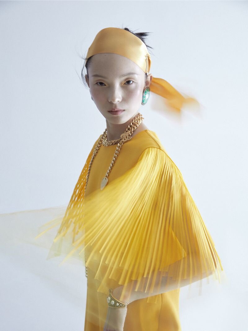 Xiao Wen Ju in 'Paradise Lost' by Jumbo Tsui for ELLE China February 2020