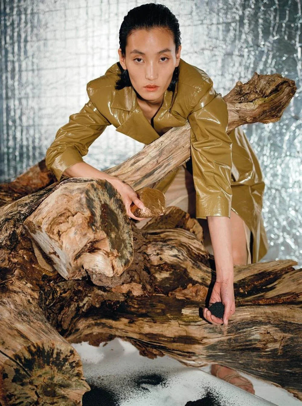 Lina Zhang in 'Performance' by Kacper Kasprzyk in Numéro March 2020