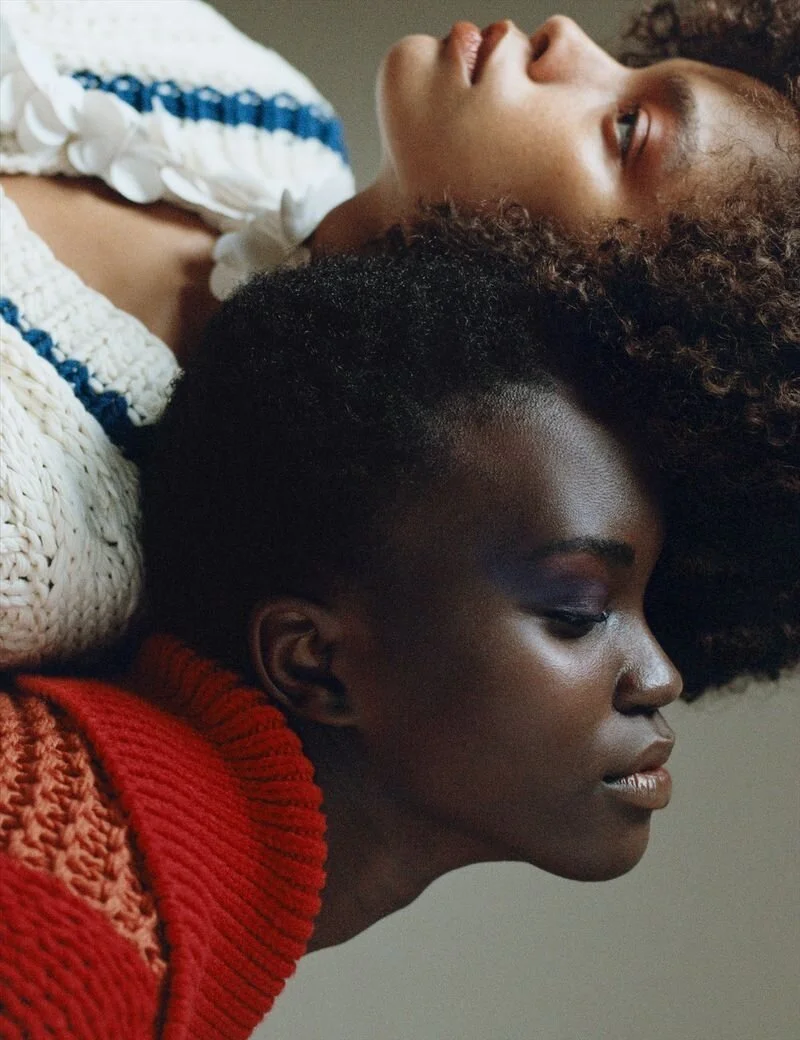 Larissa Hofmann Eyes Holiday Lovers in 'Lean Back' for W Magazine December 2019