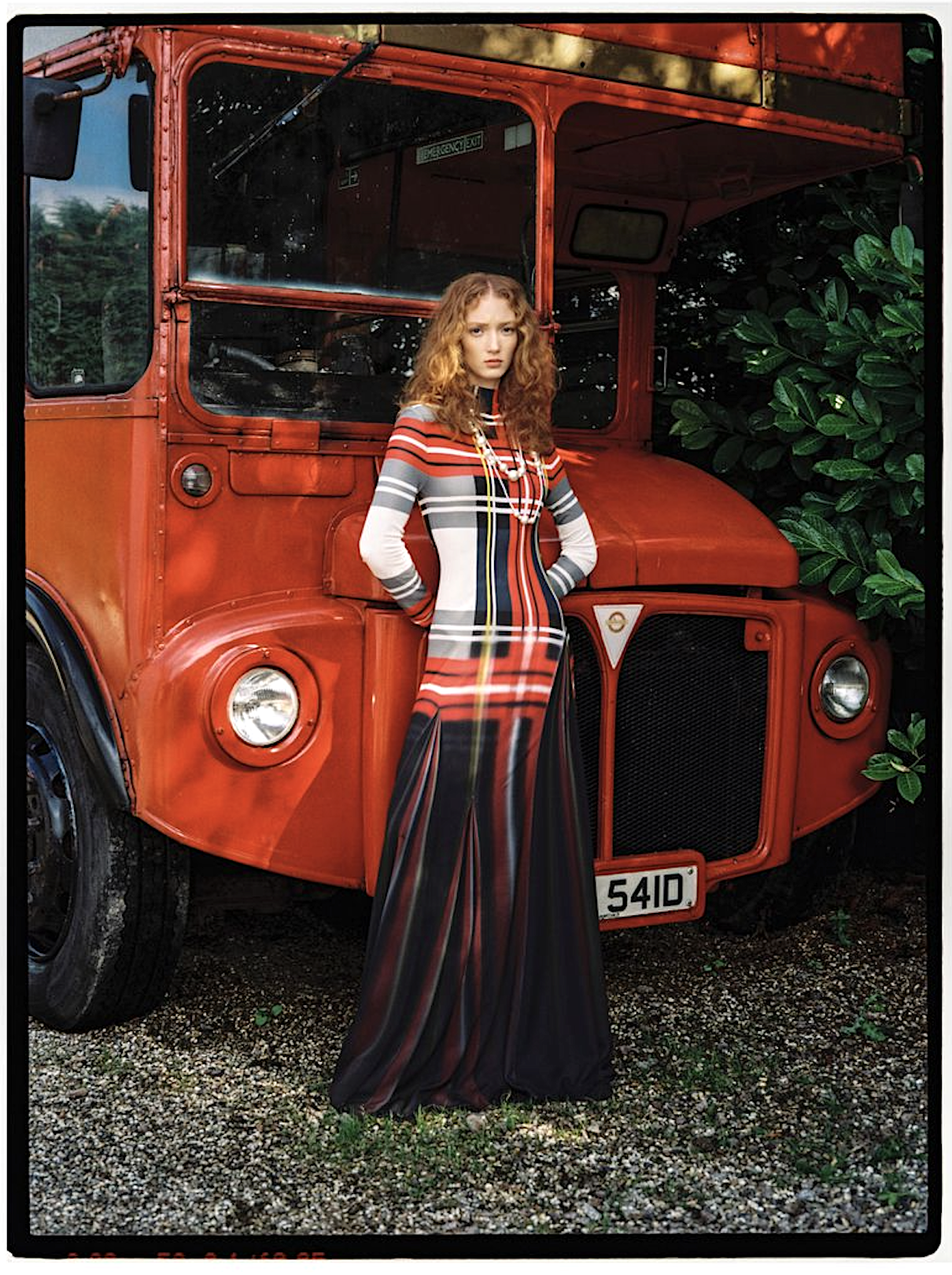 Lydia Reid Hugs Noble Plaids by JUANKR for Vogue Portugal September 2024
