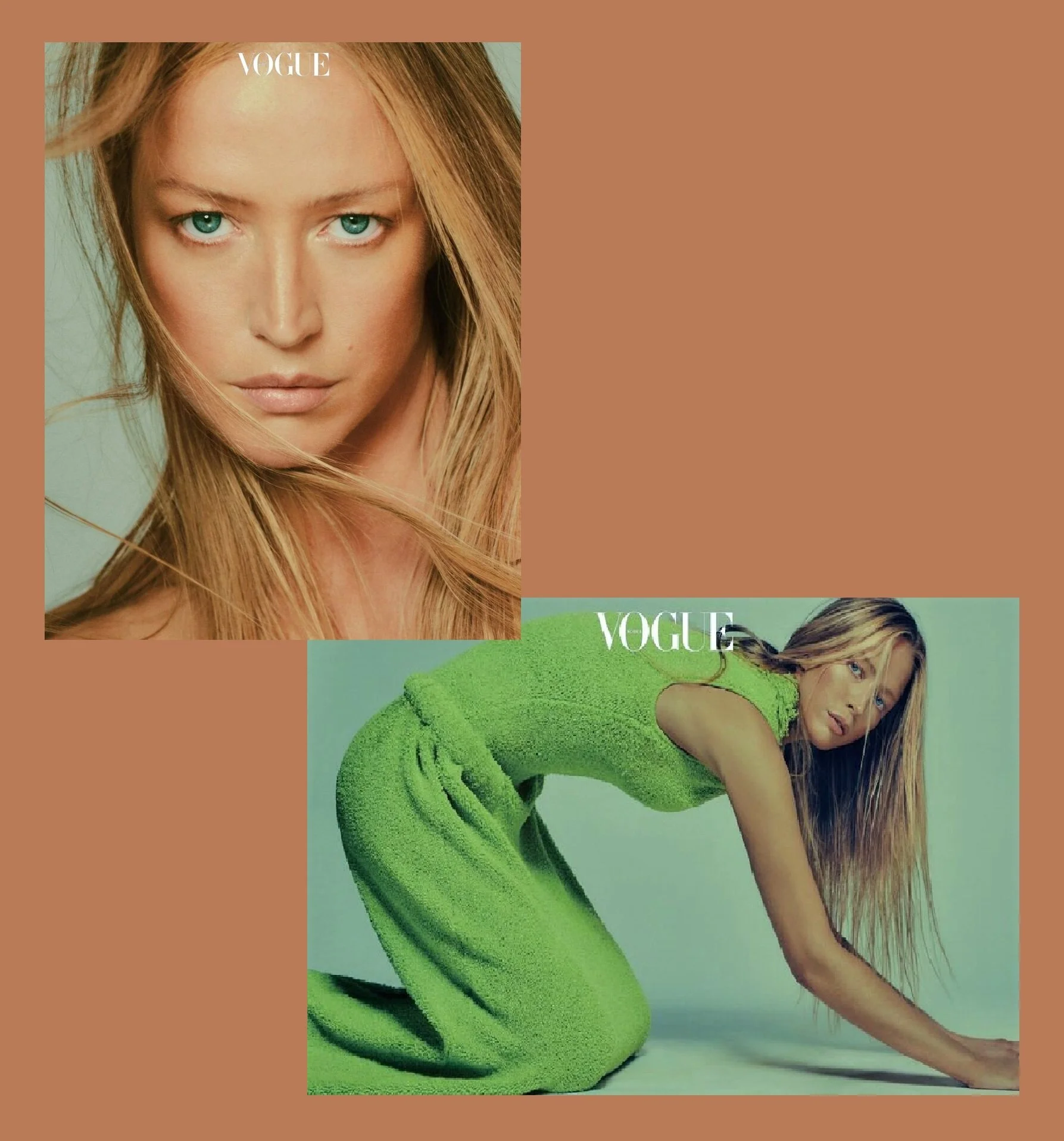 Raquel Zimmermann Covers Vogue Korea April in Modern Poetry by Chris Colls