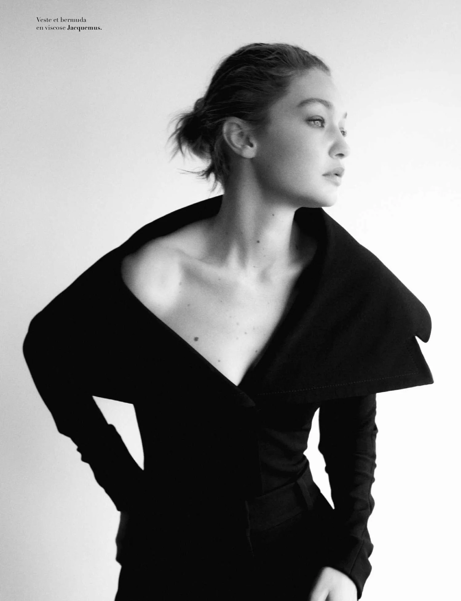 Gigi Hadid Wears Winter Elegance for Harper's Bazaar France November 2024